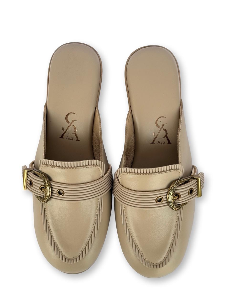 Antique Buckle Detail Wedges