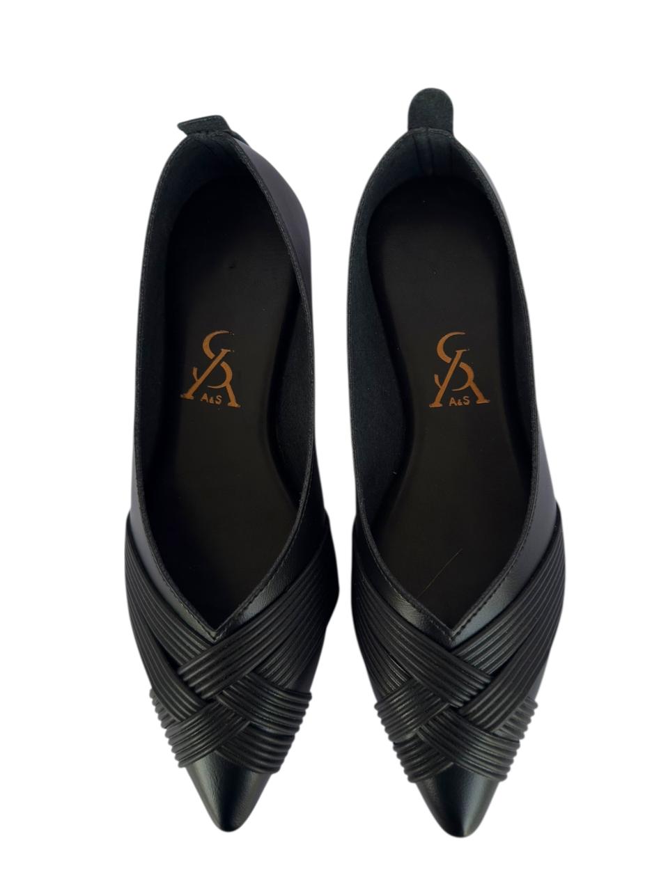 Braided Interwined Straps Ballerinas