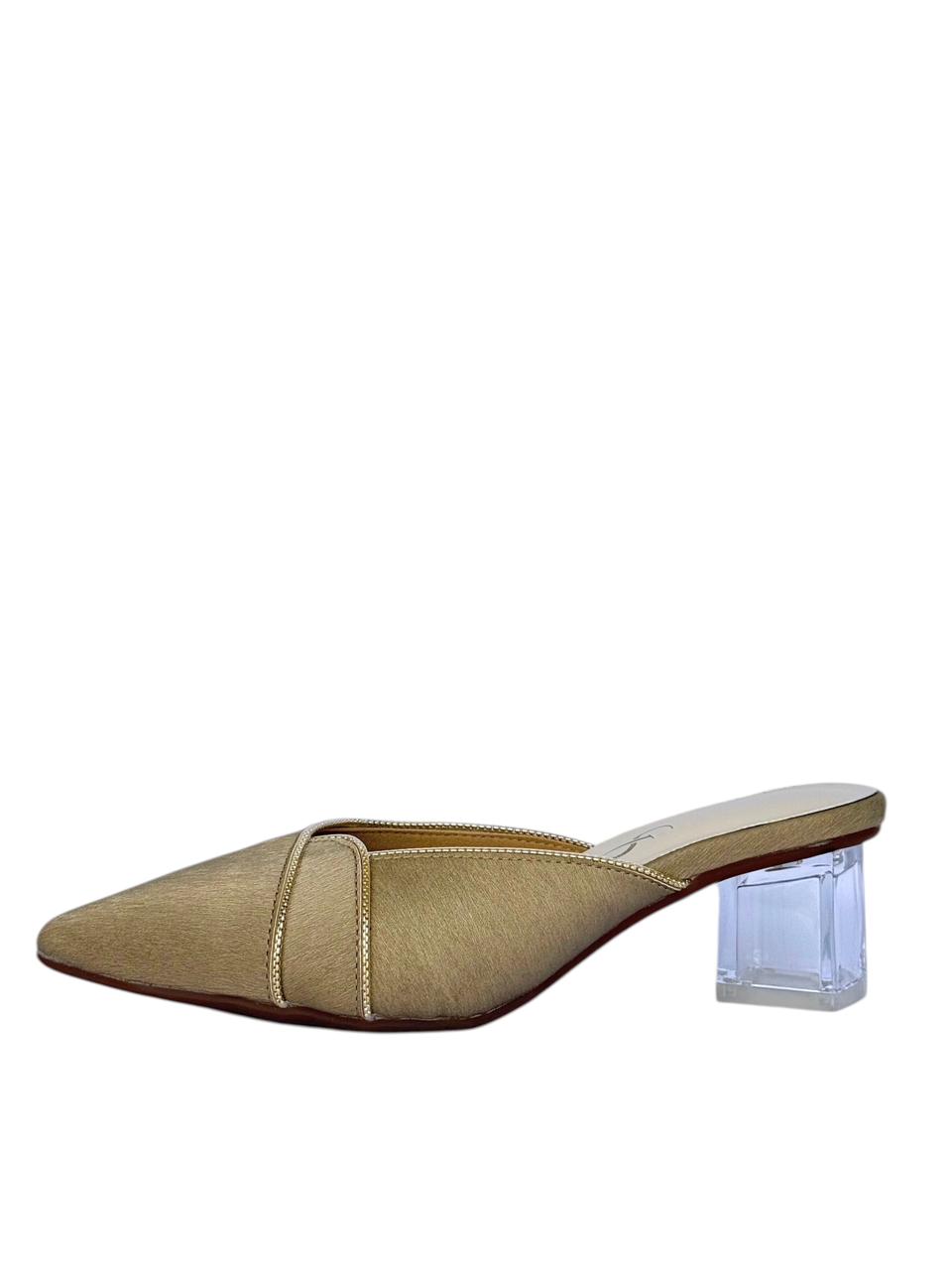 Textured Sleek Slingbacks