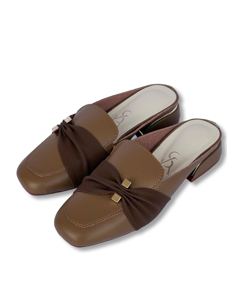 Plated Strap Detail Mules