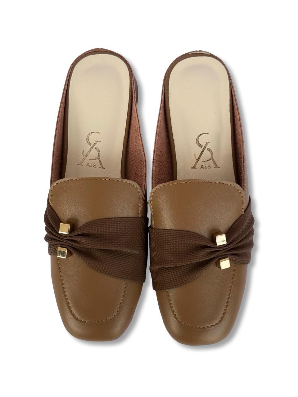 Plated Strap Detail Mules