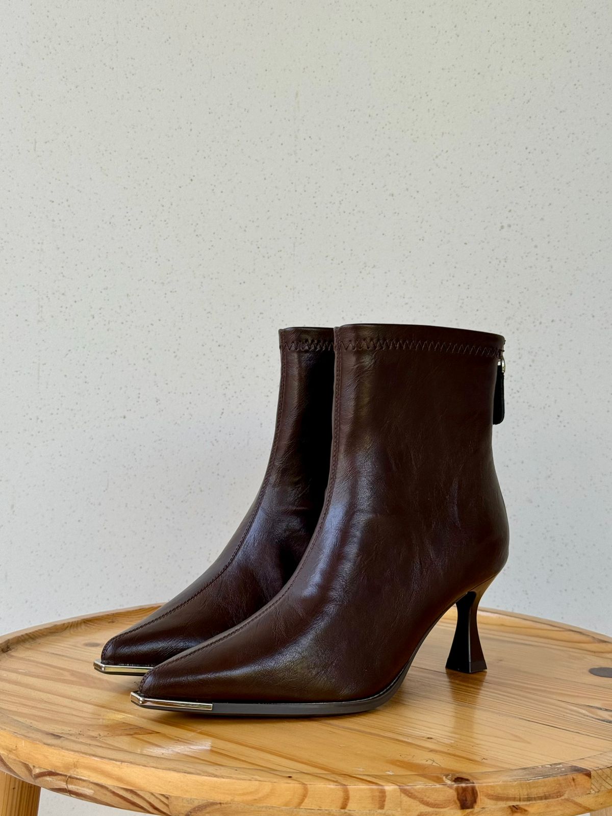 Metal-Tip ankle boots