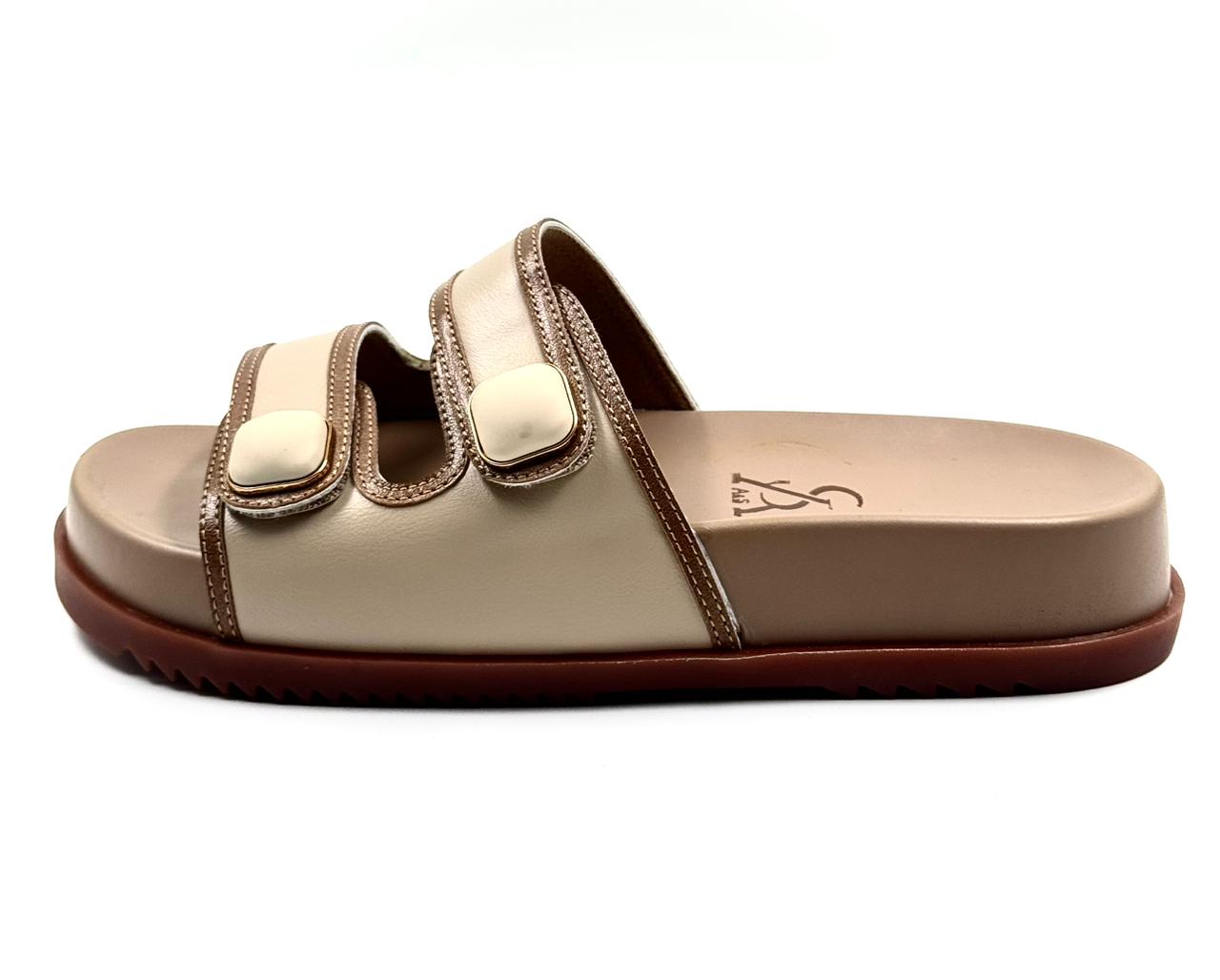 Double strap cushioned flats