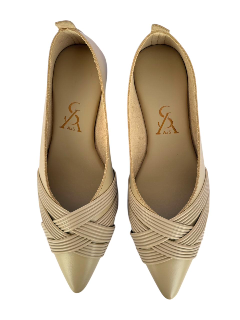 Braided Interwined Straps Ballerinas