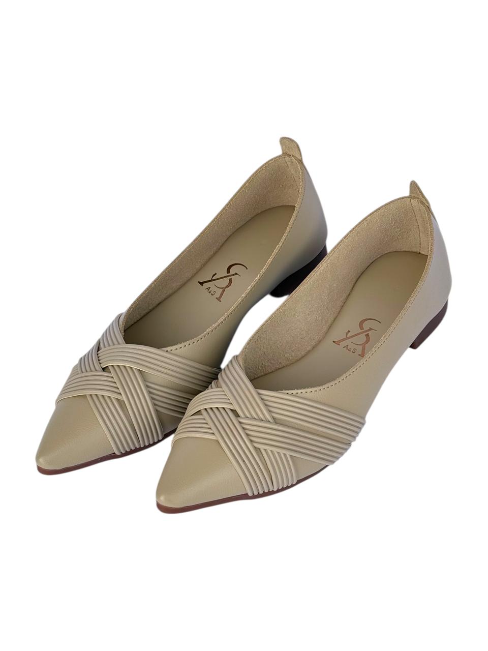 Braided Interwined Straps Ballerinas