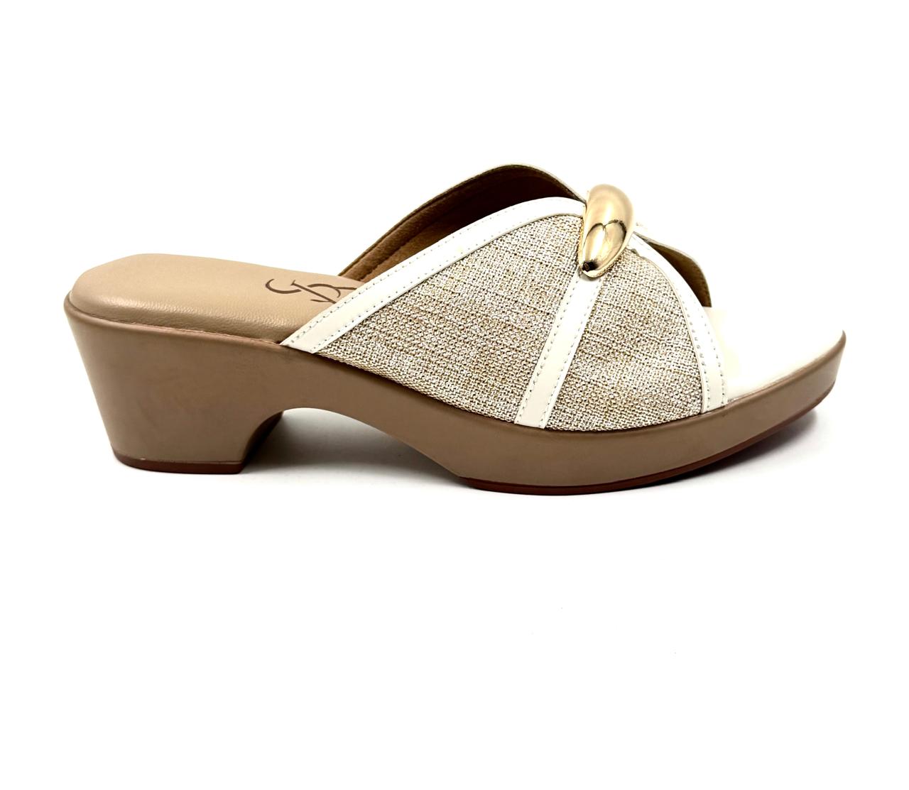 Golden Accent detail Wrap Wedges