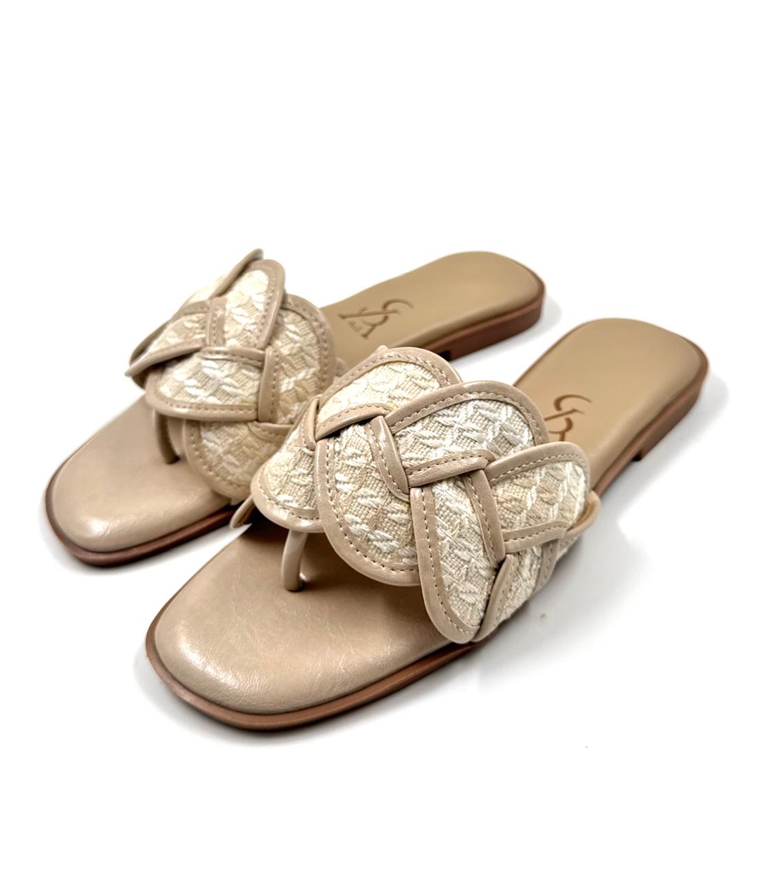 Braided Chunky Jute Detail Flip Flop
