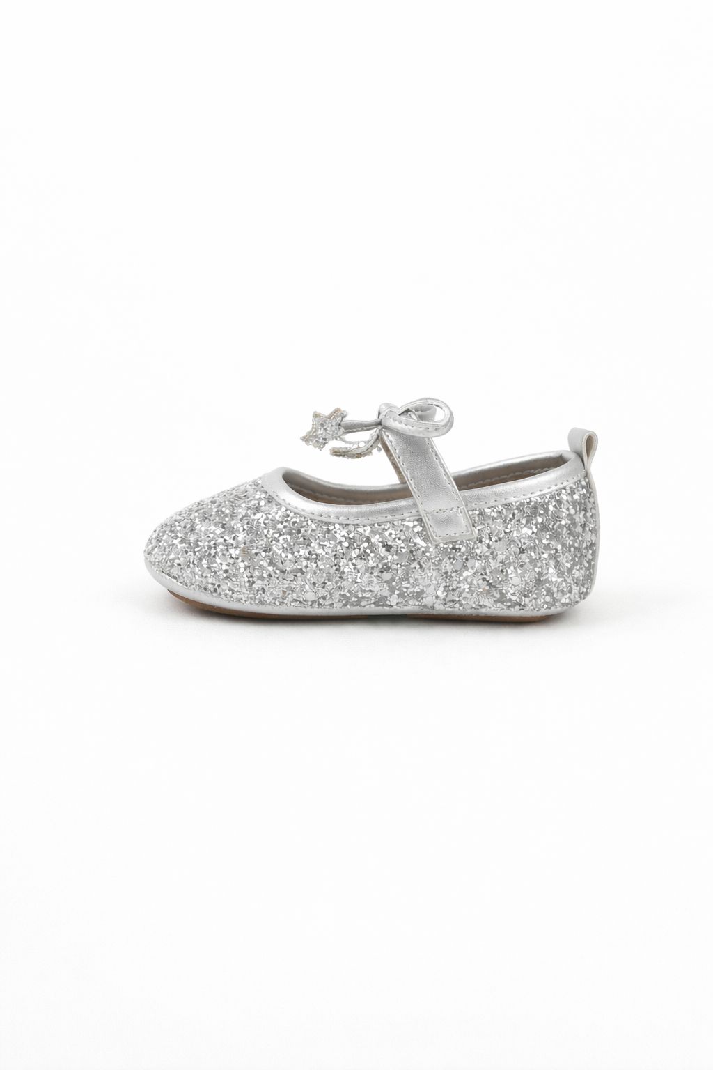 Glitter strap kids ballerinas