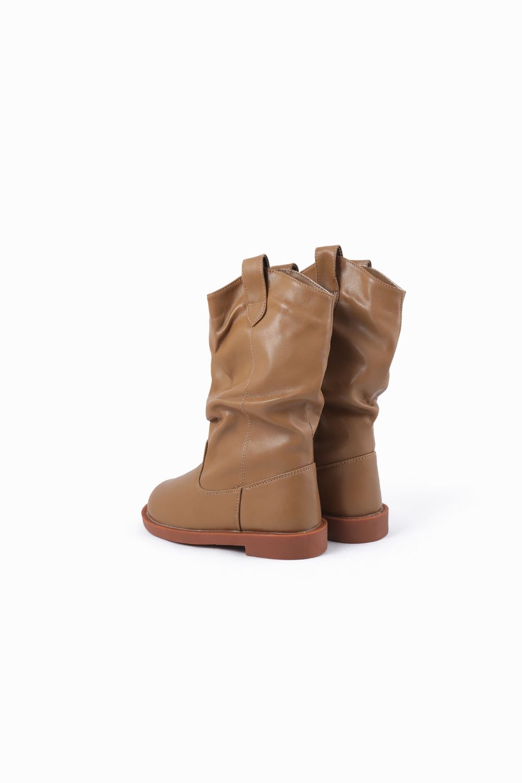 Pull on kids long boots