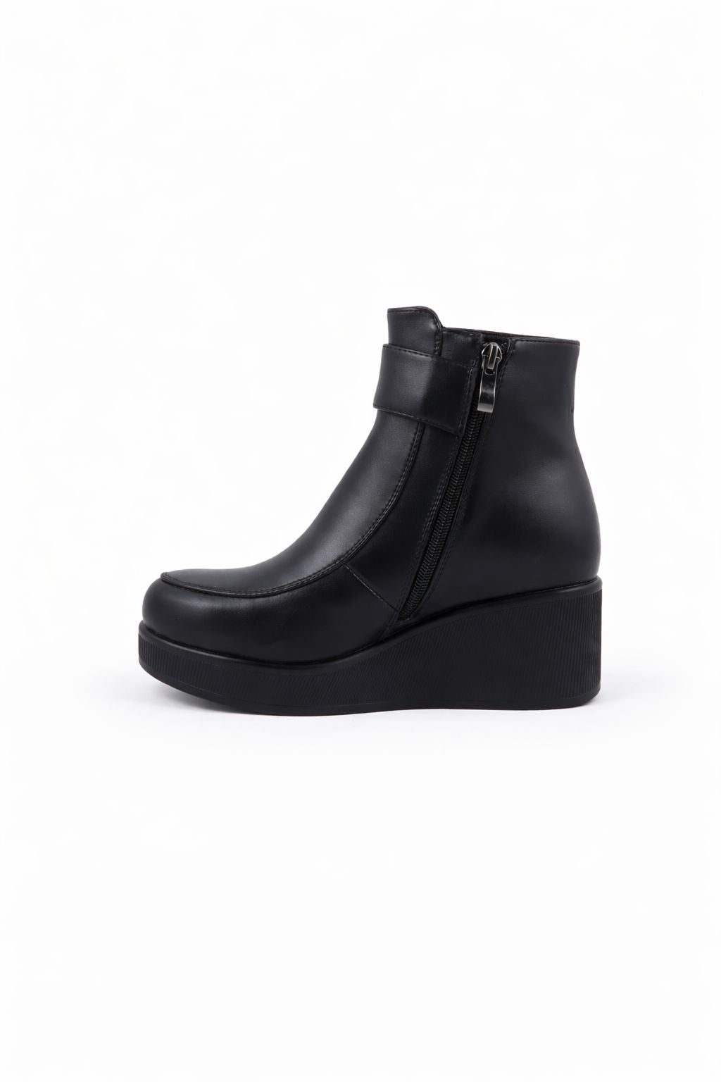 Buckle detail Ankle Platform Heel Boots