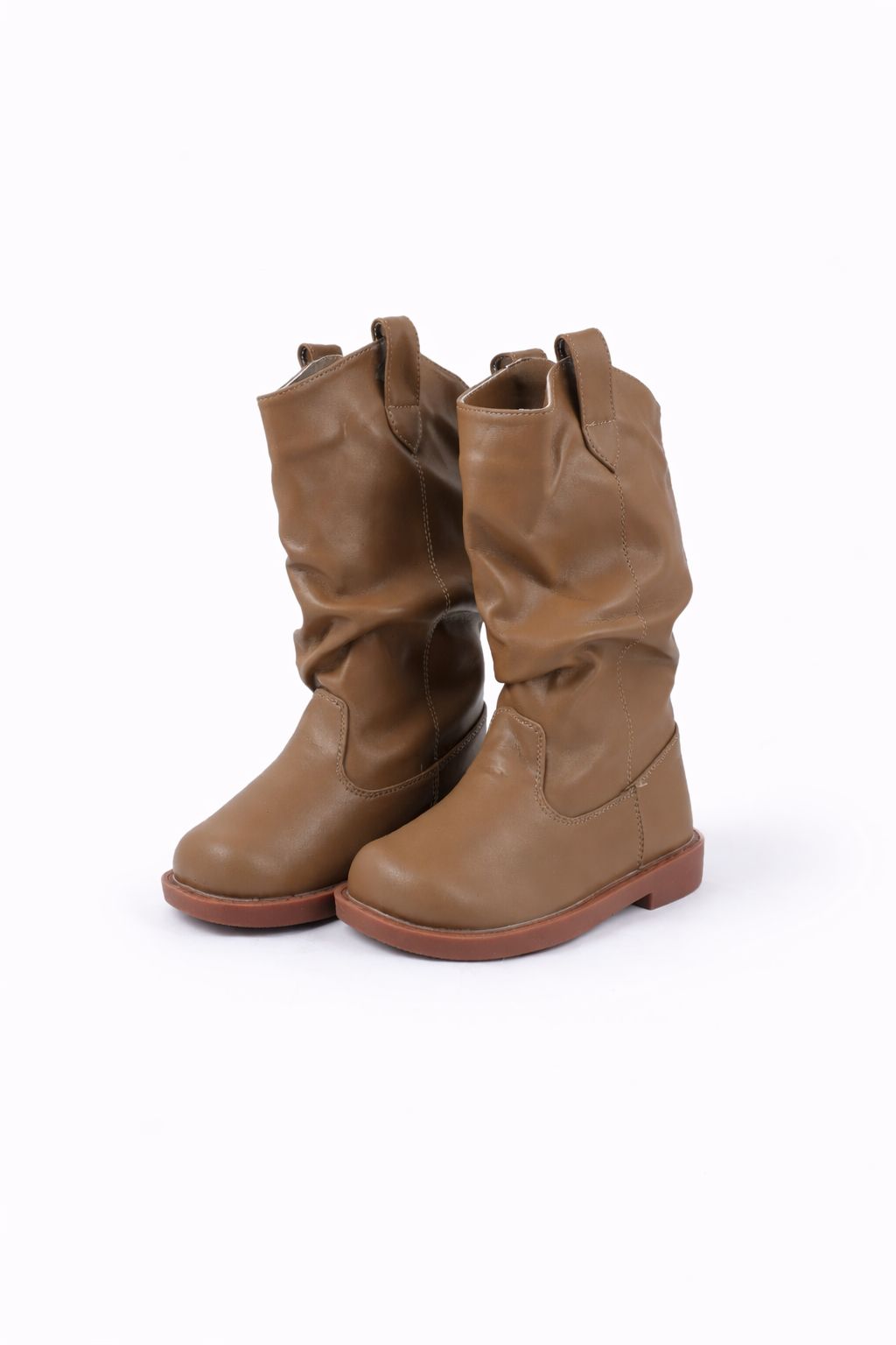 Pull on kids long boots