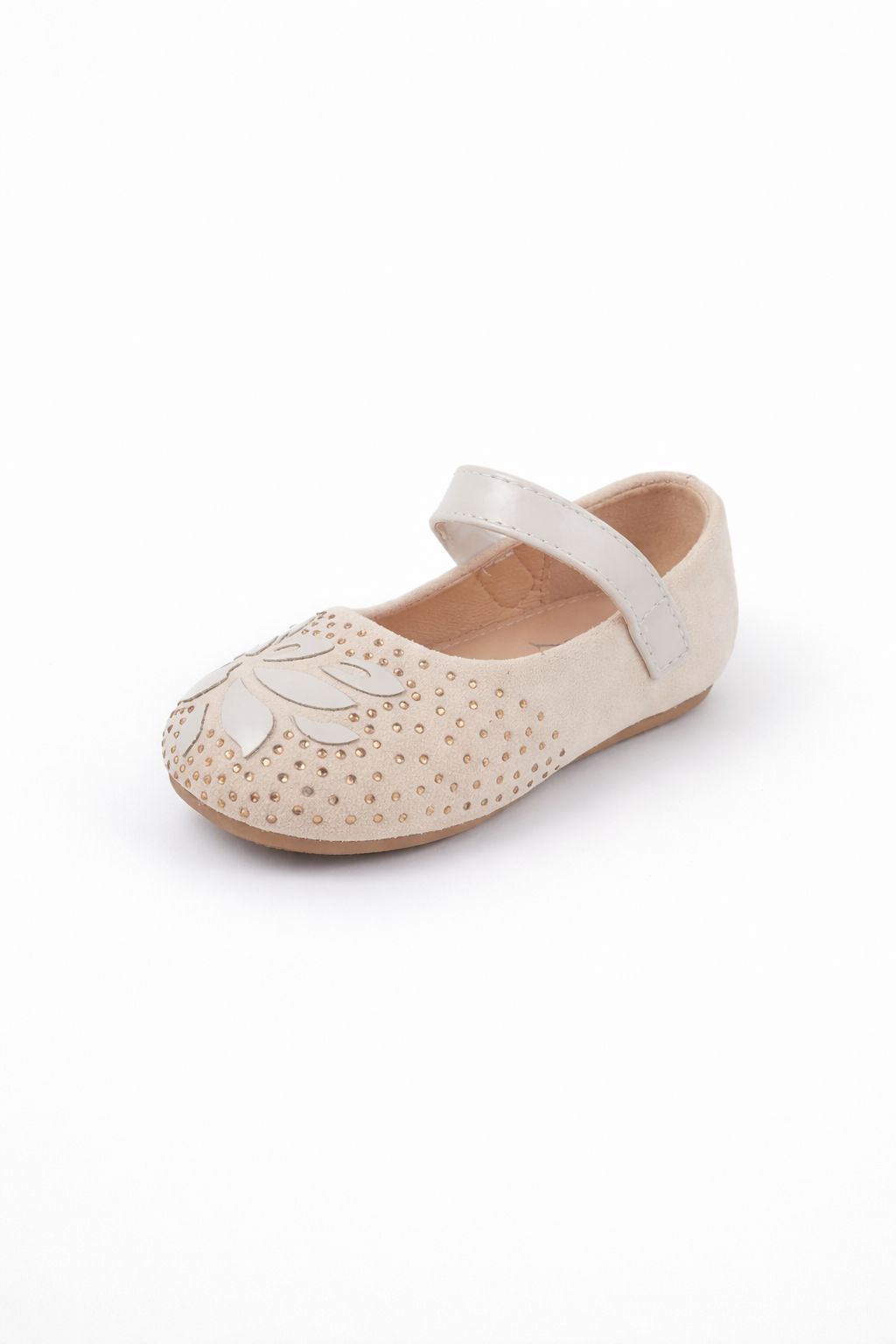 Floral Embellished kids ballerinas