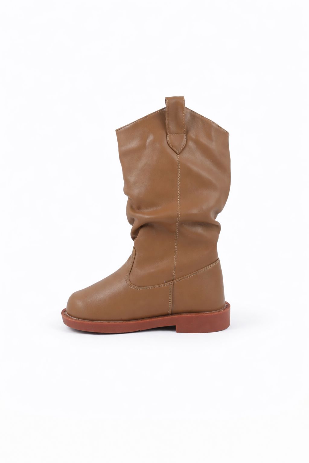 Pull on kids long boots