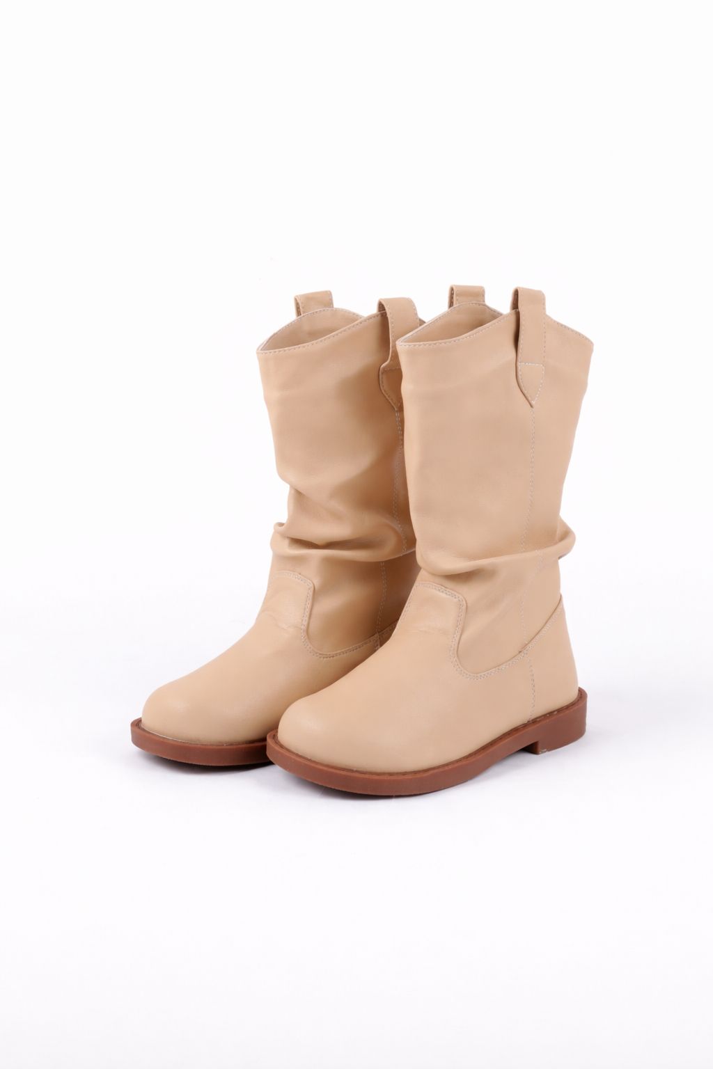 Pull on kids long boots