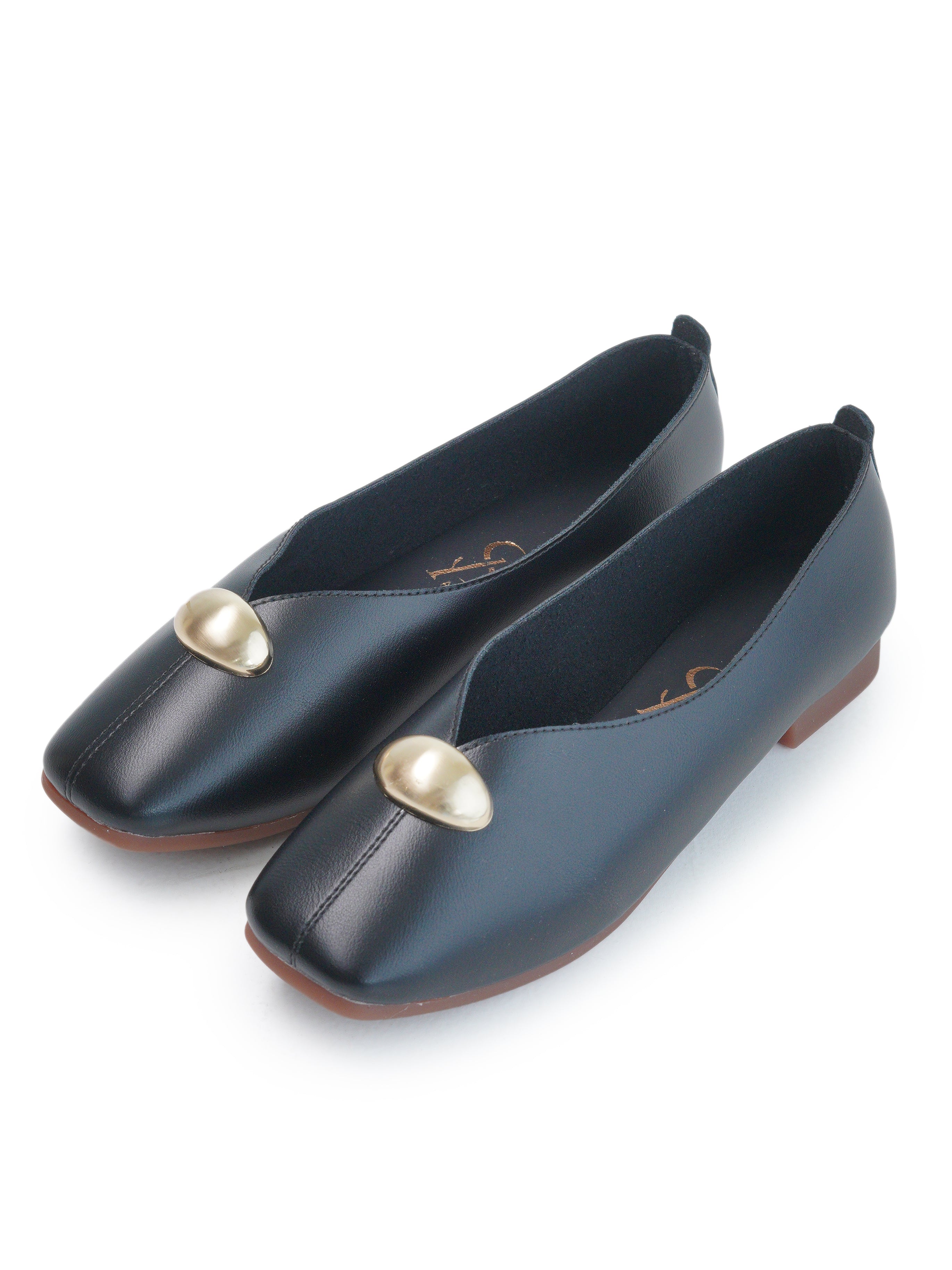 Silver Stud Detail Loafers