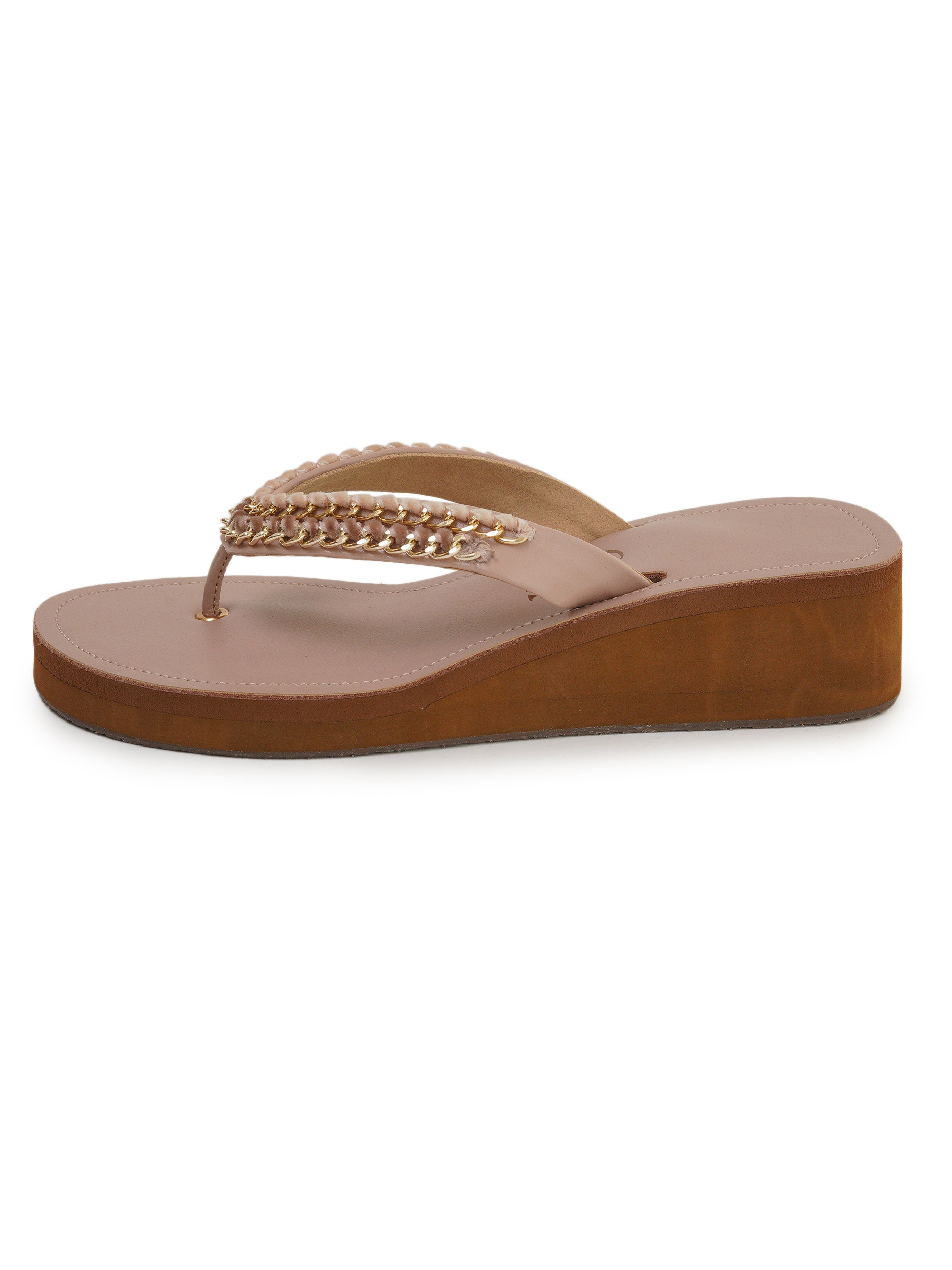 Dual Chain Detail Flip Flop Platform