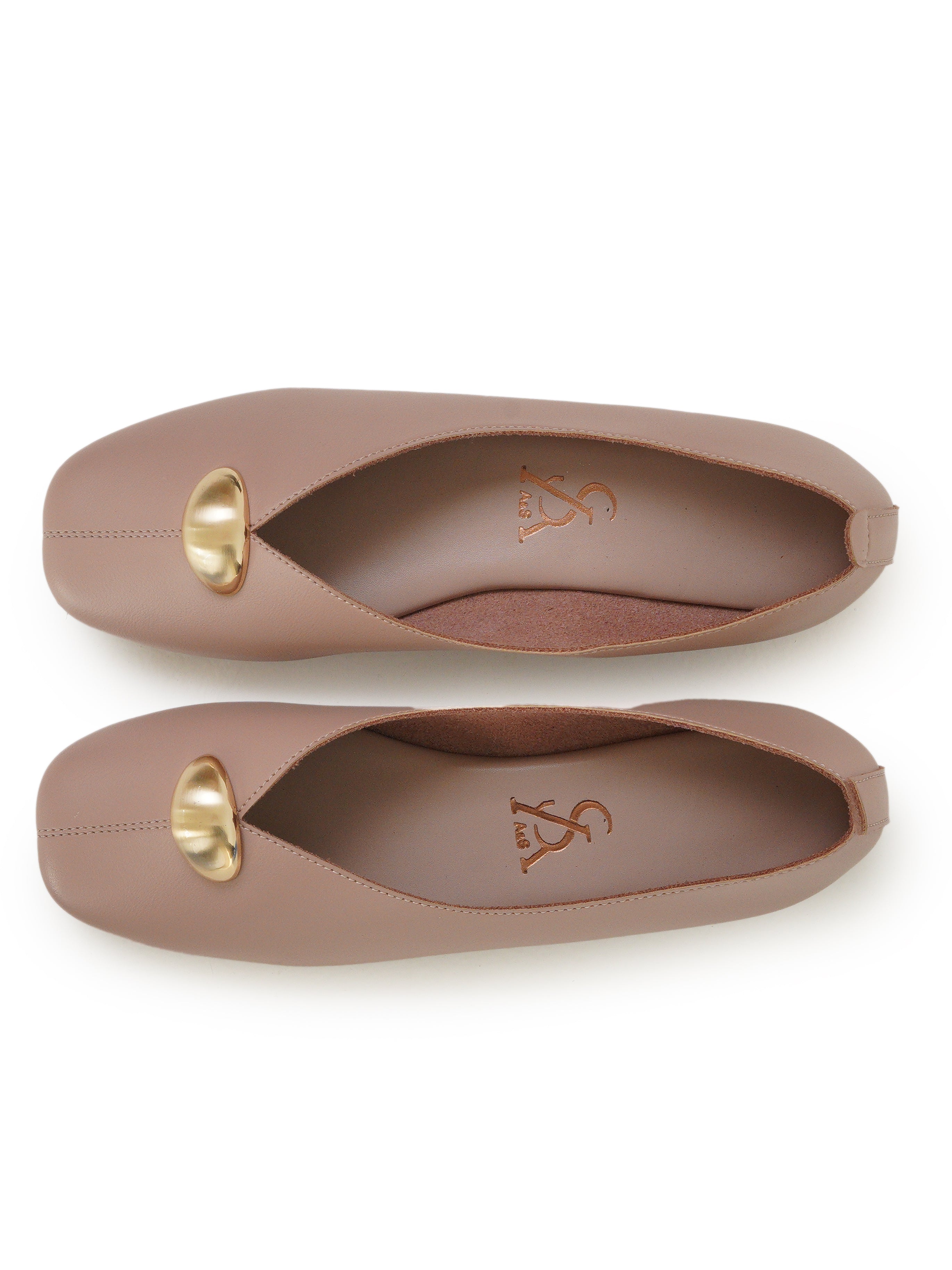 Silver Stud Detail Loafers