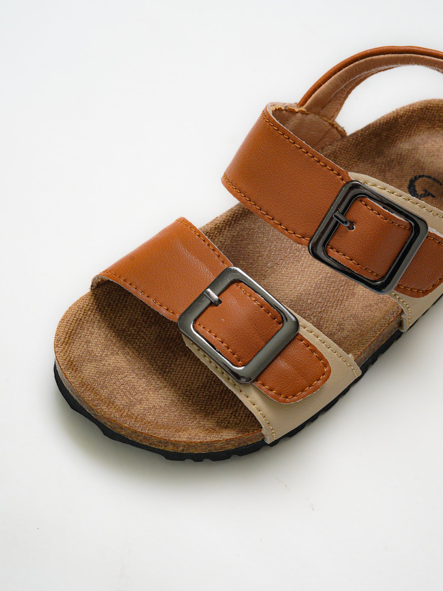 Dual Strap Buckle Sandals