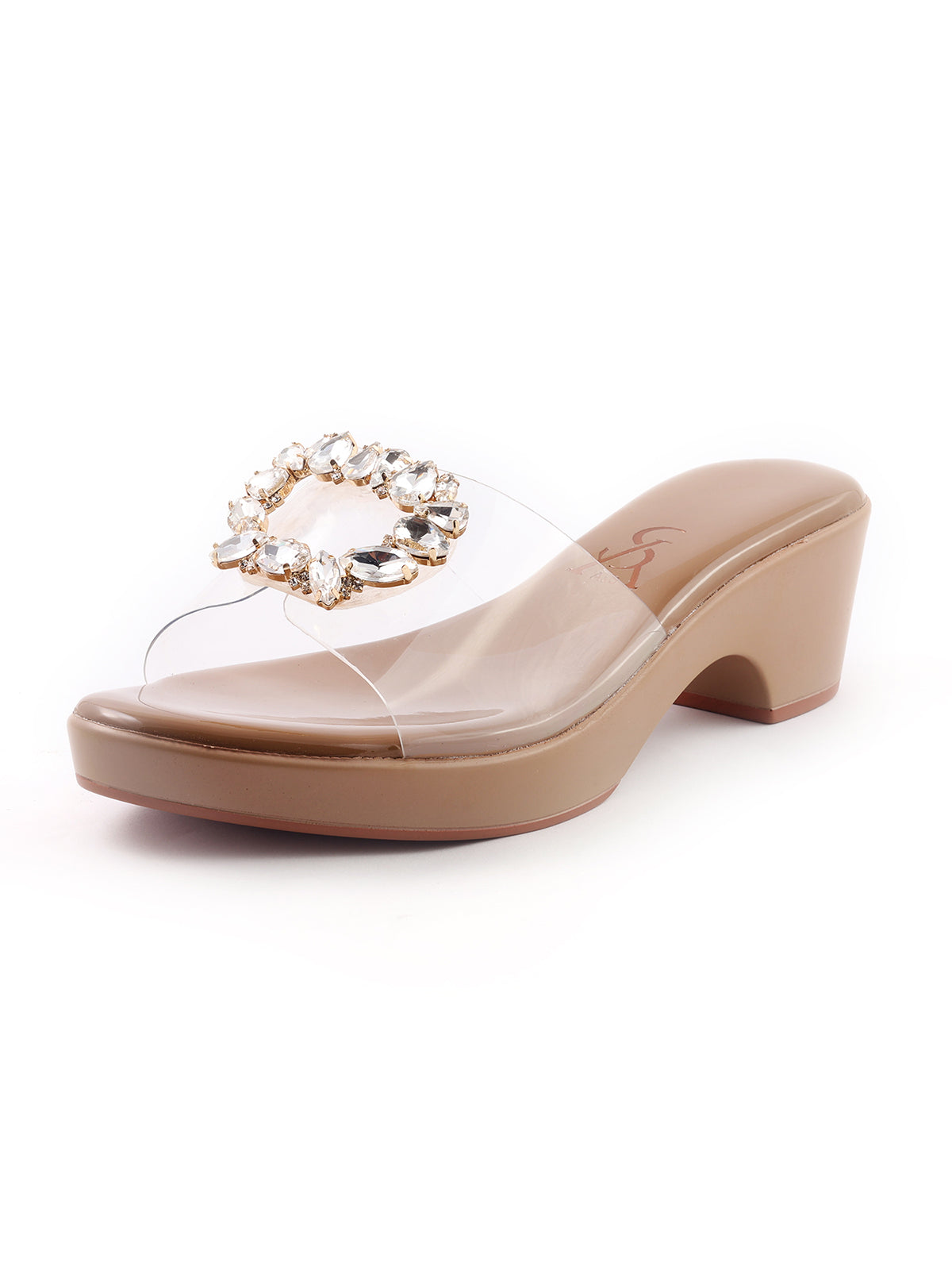 Studded Rhinestone Wedges