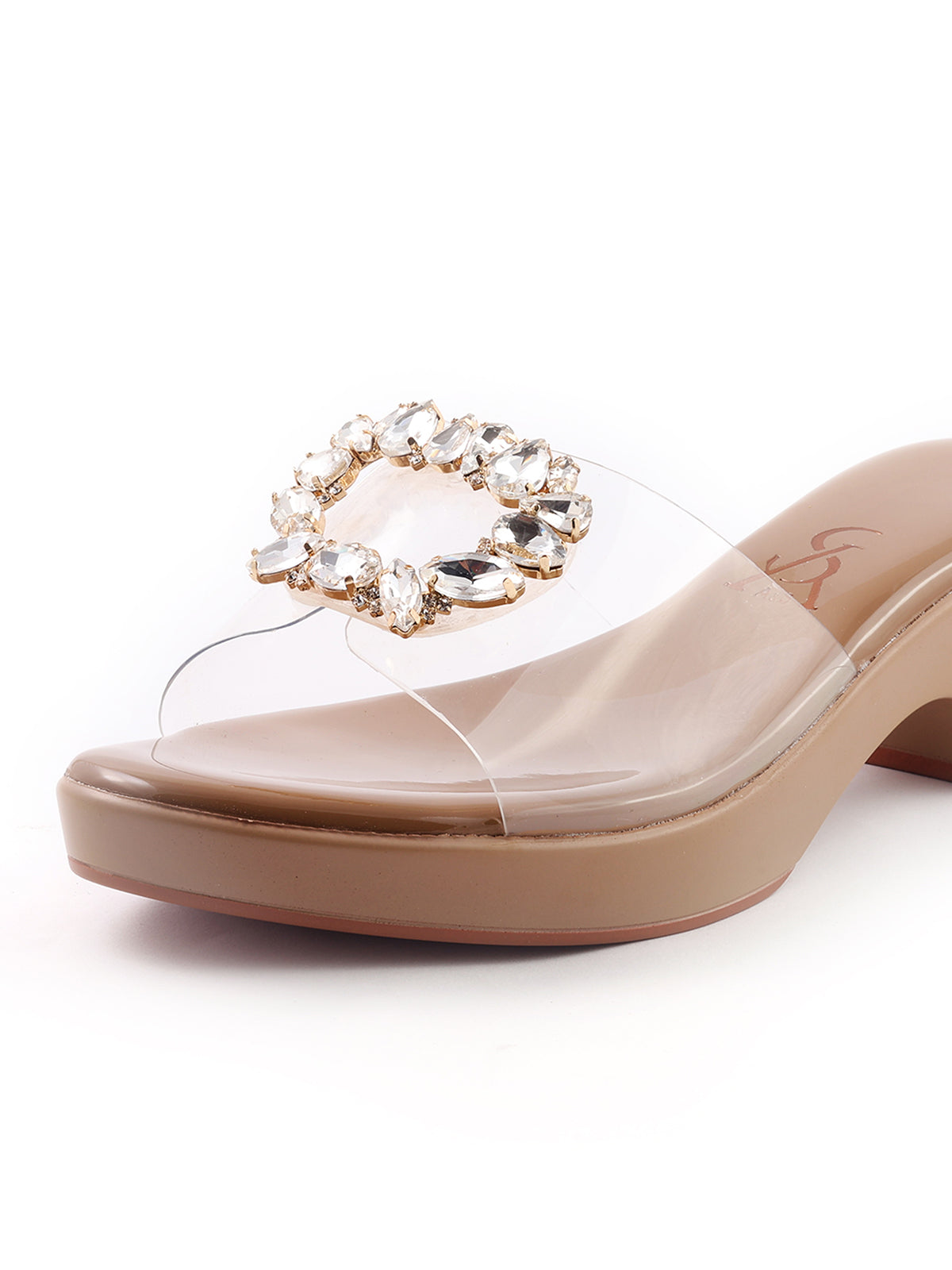Studded Rhinestone Wedges