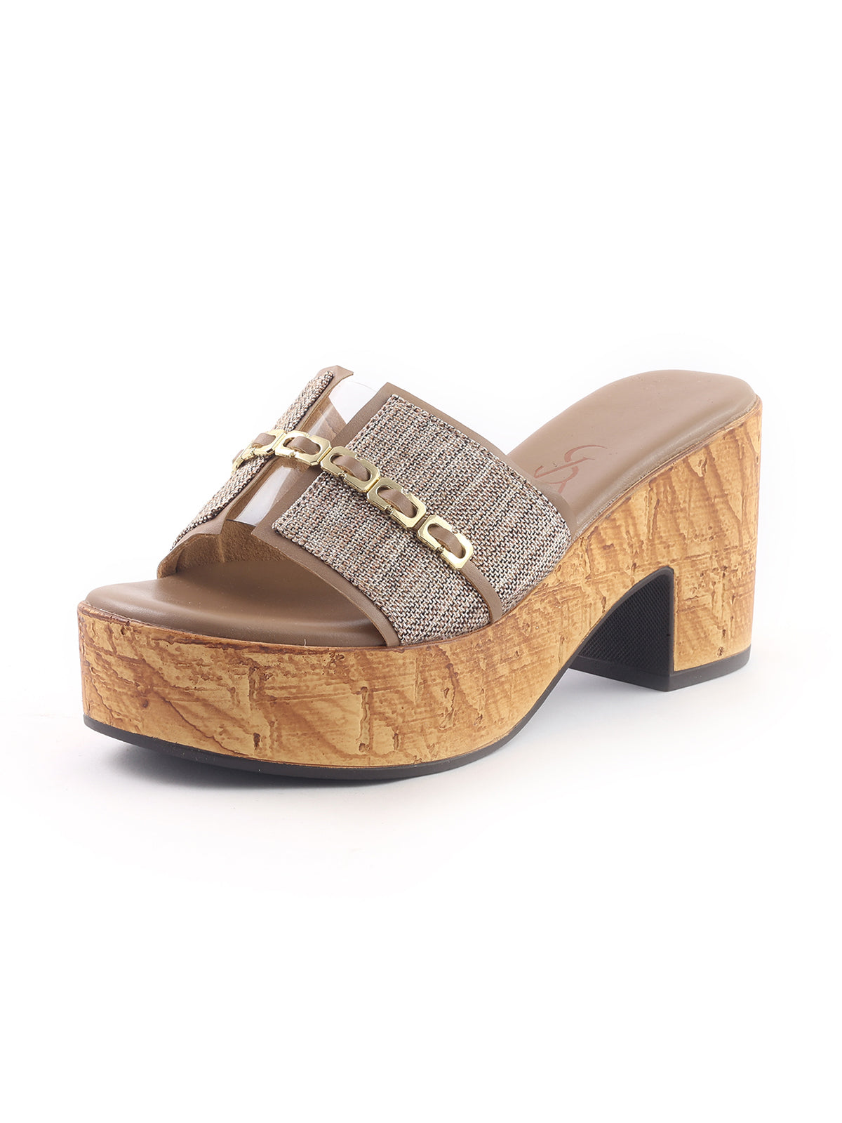 Jute Textured Block Heels
