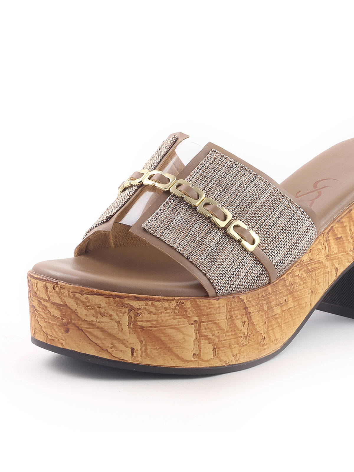 Jute Textured Block Heels