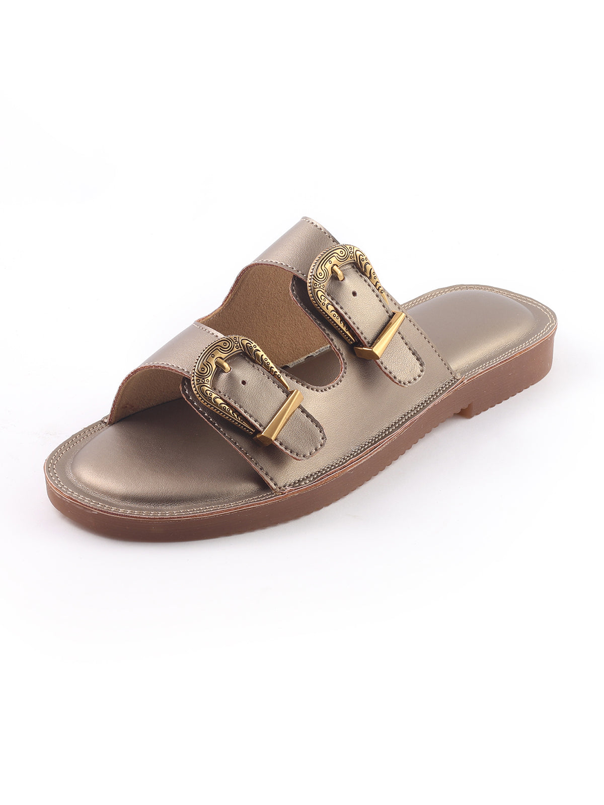 Antique buckle detail slip on