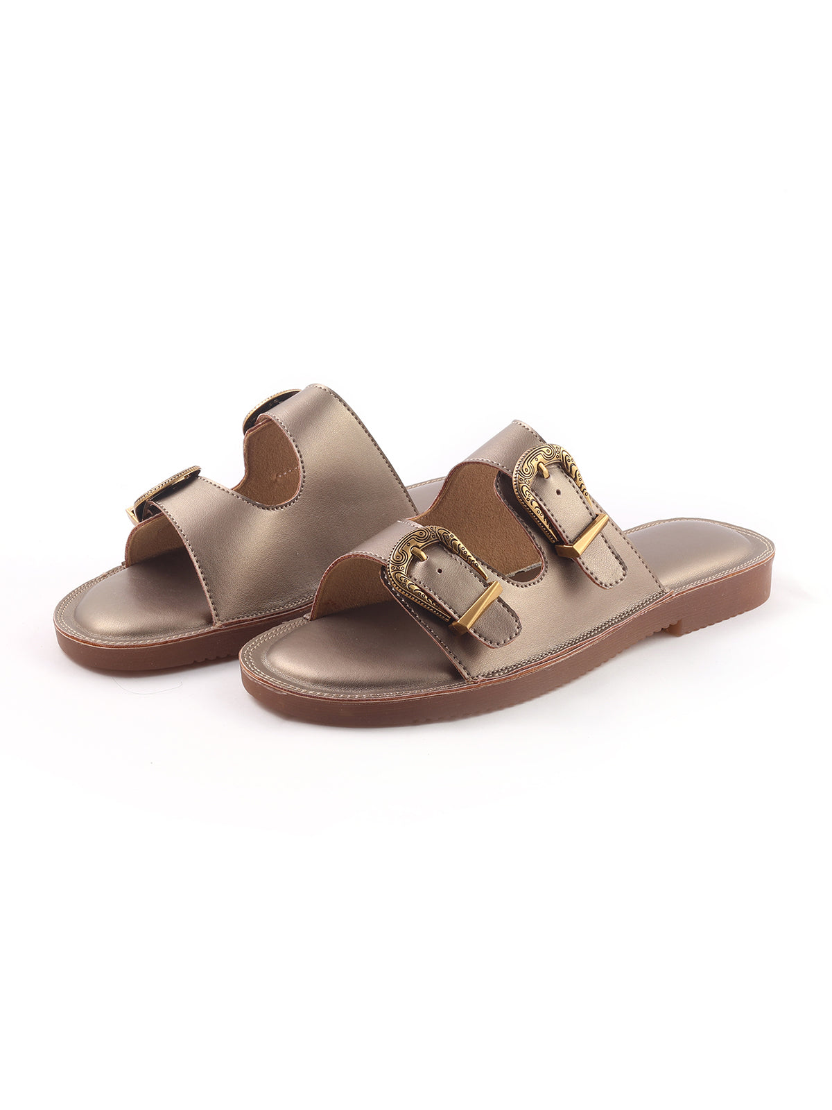Antique buckle detail slip on