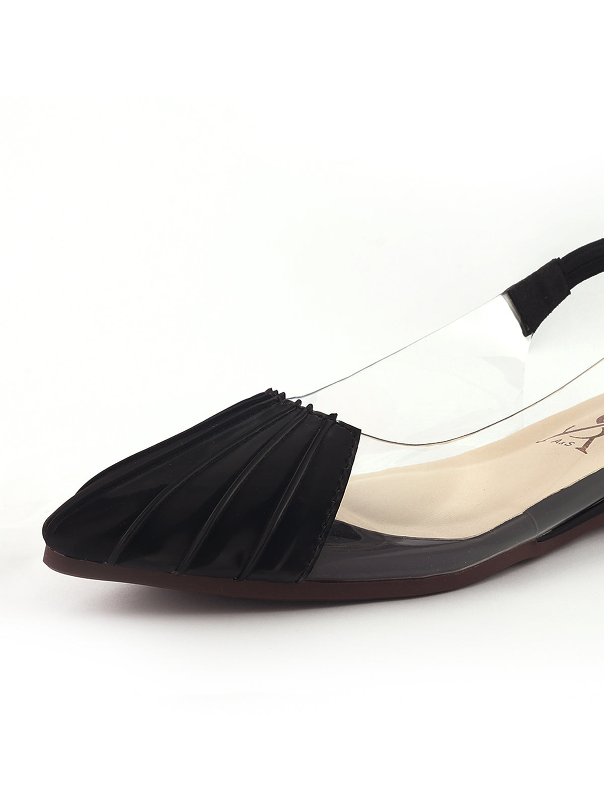 Crinkled Slingback Flats