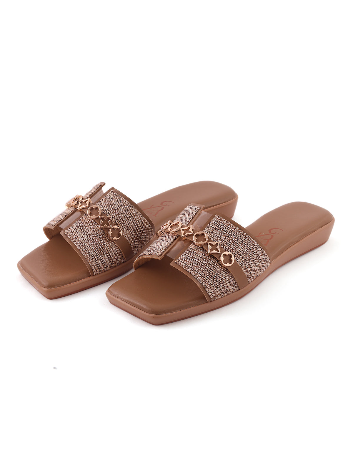 Jute Textured Flats