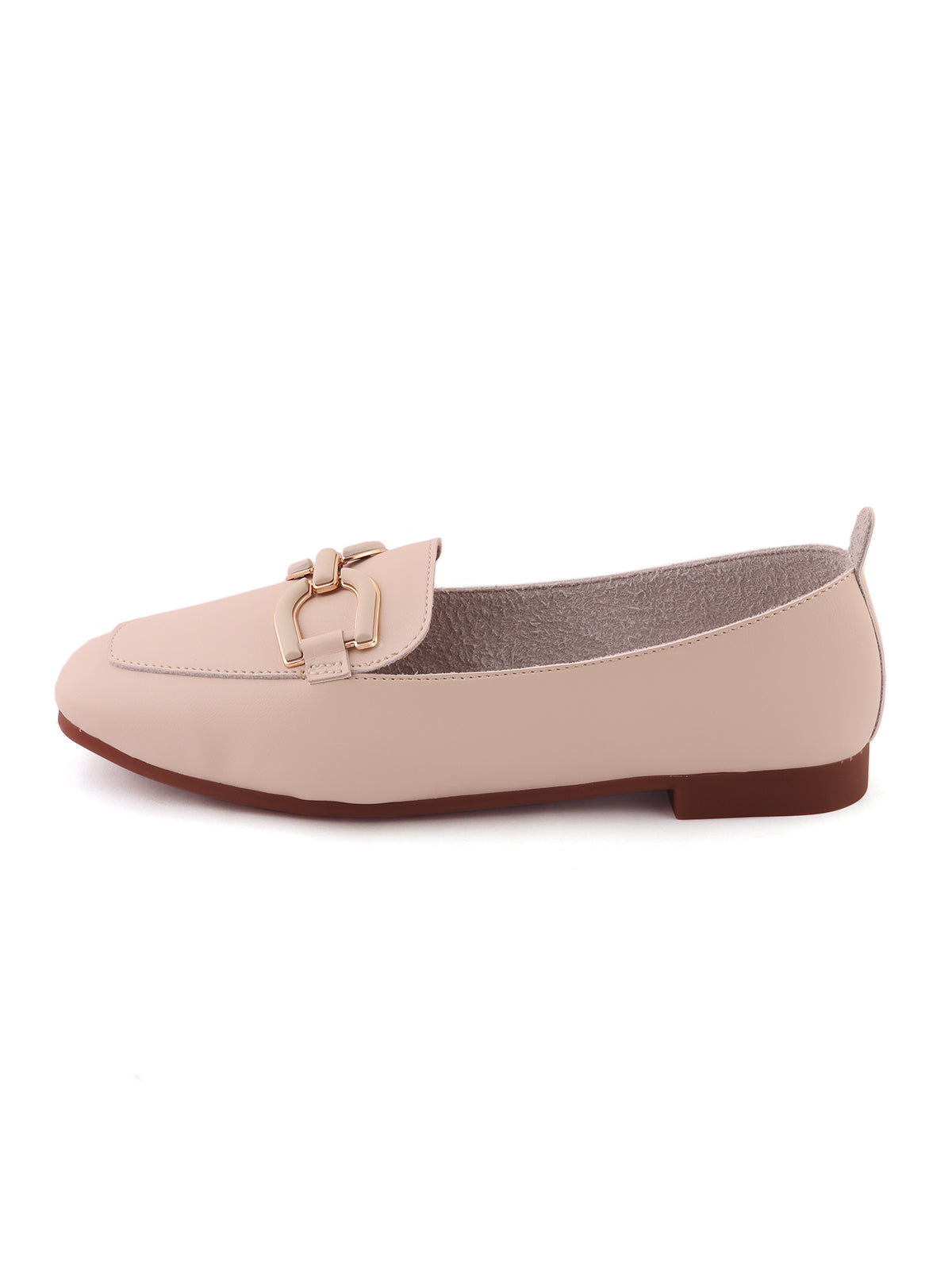 Interlock Chain Detail Flat Loafers