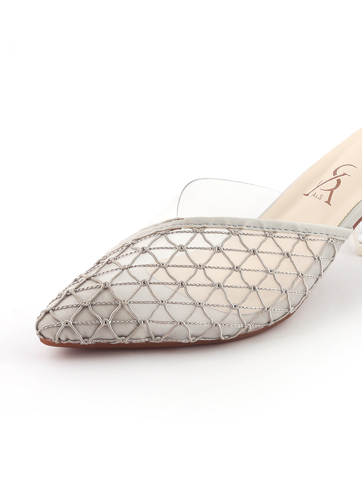 Woven Design Block Heels