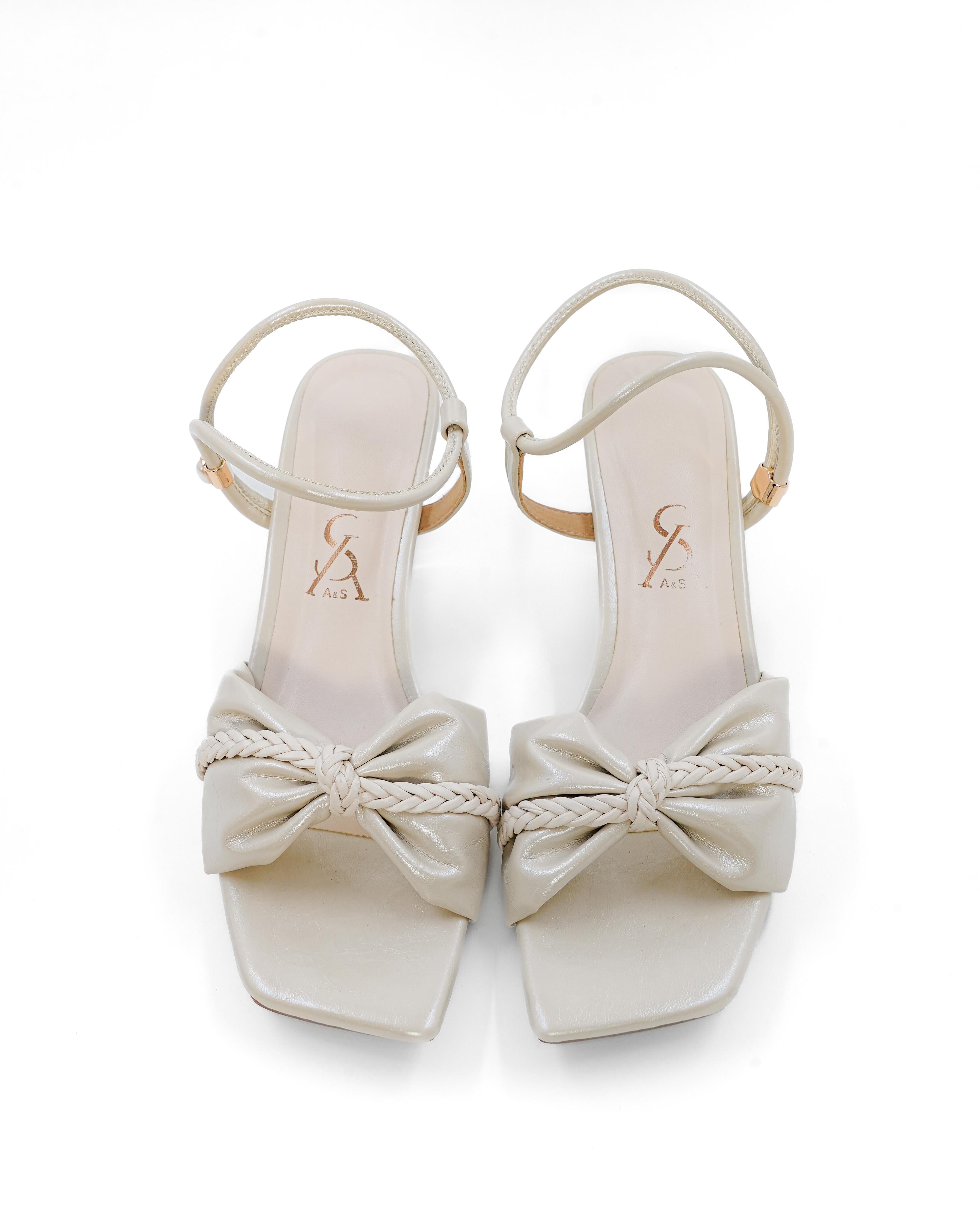 Bow Strap Detail Kitten Heels