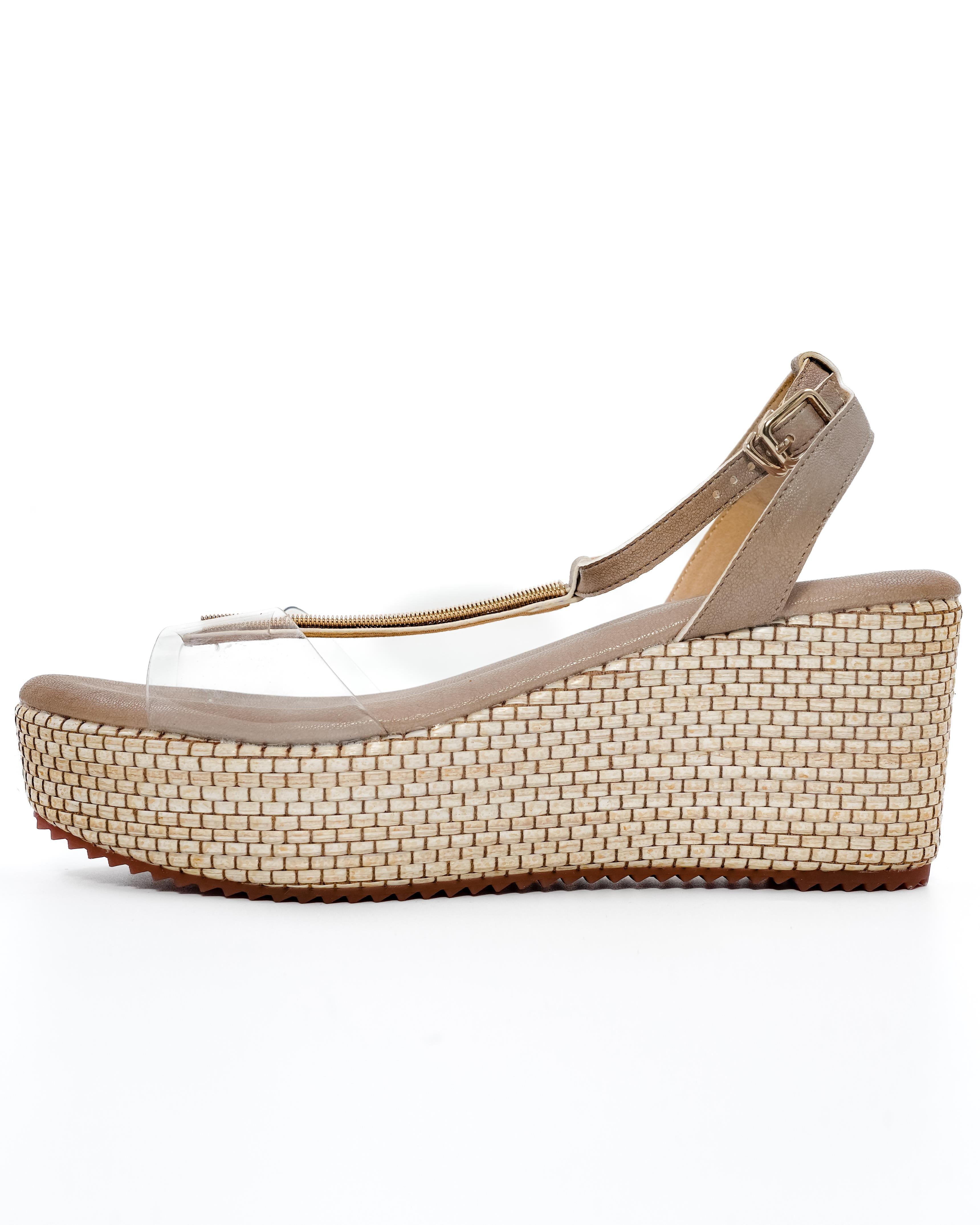 Jute Textured Detail Vinyl Wedges