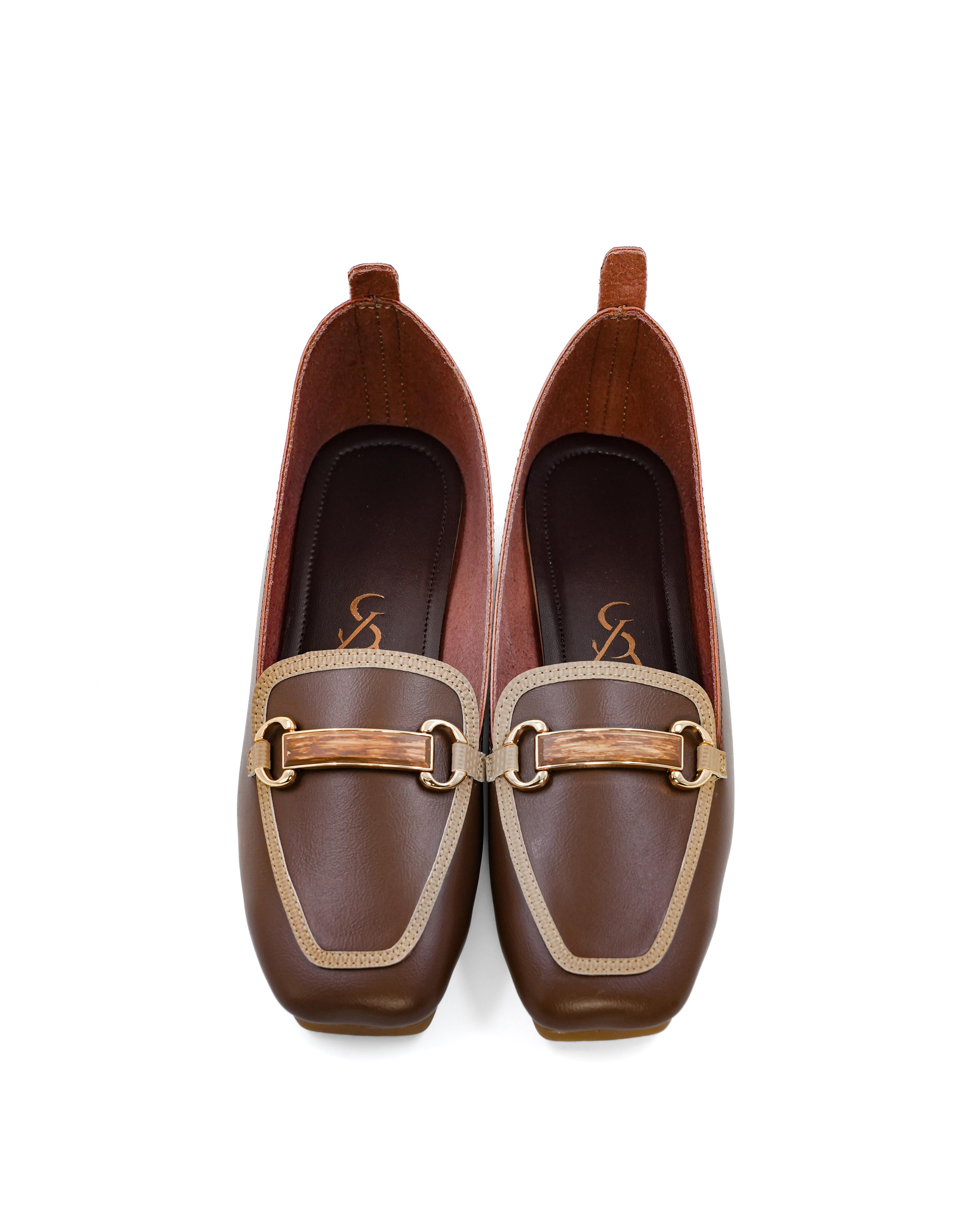 Antique Buckle Detail Chunky Sandals