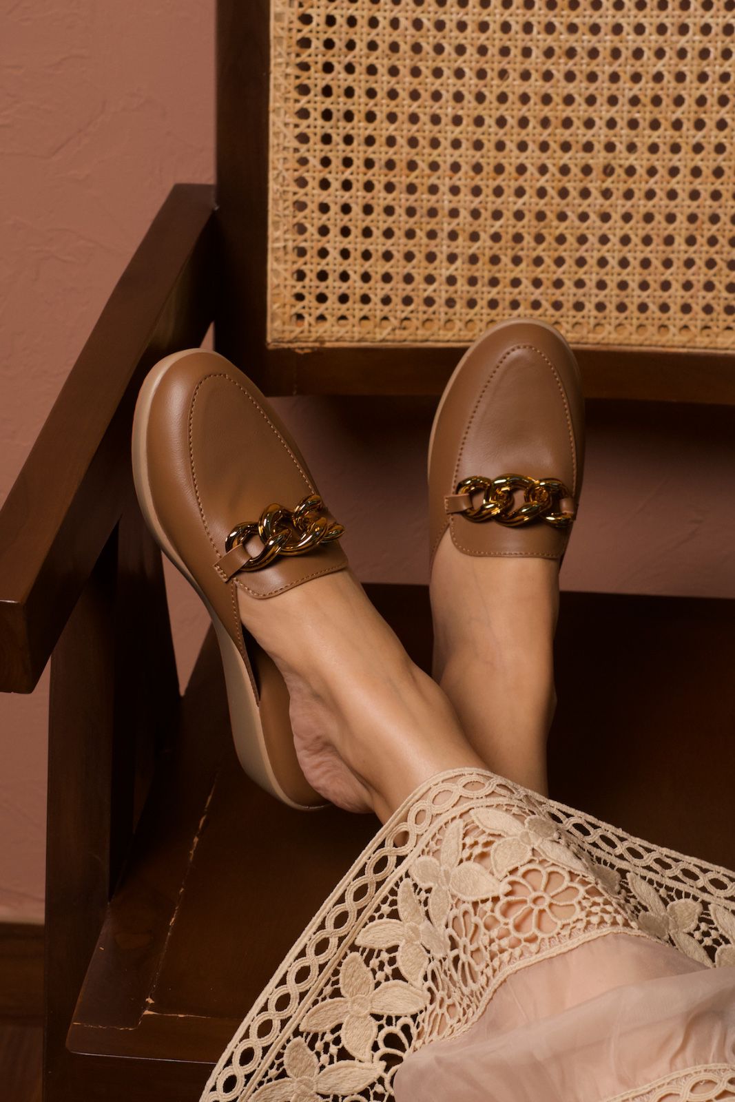 Chain Detail Mules