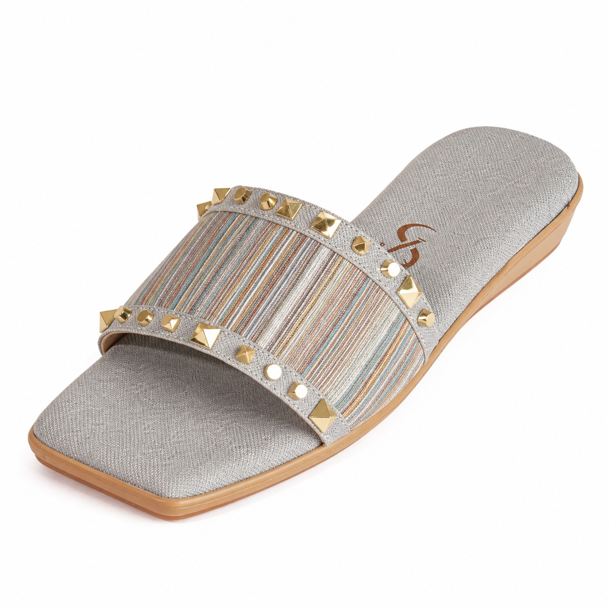 Striped Textured Detail Flats