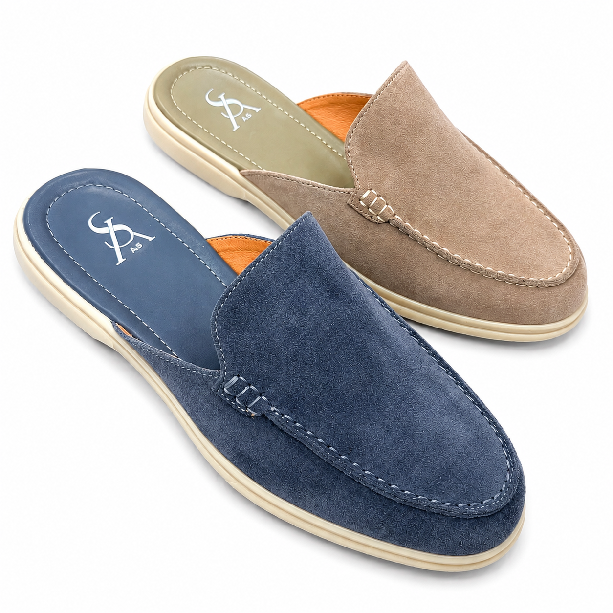 Suede mules