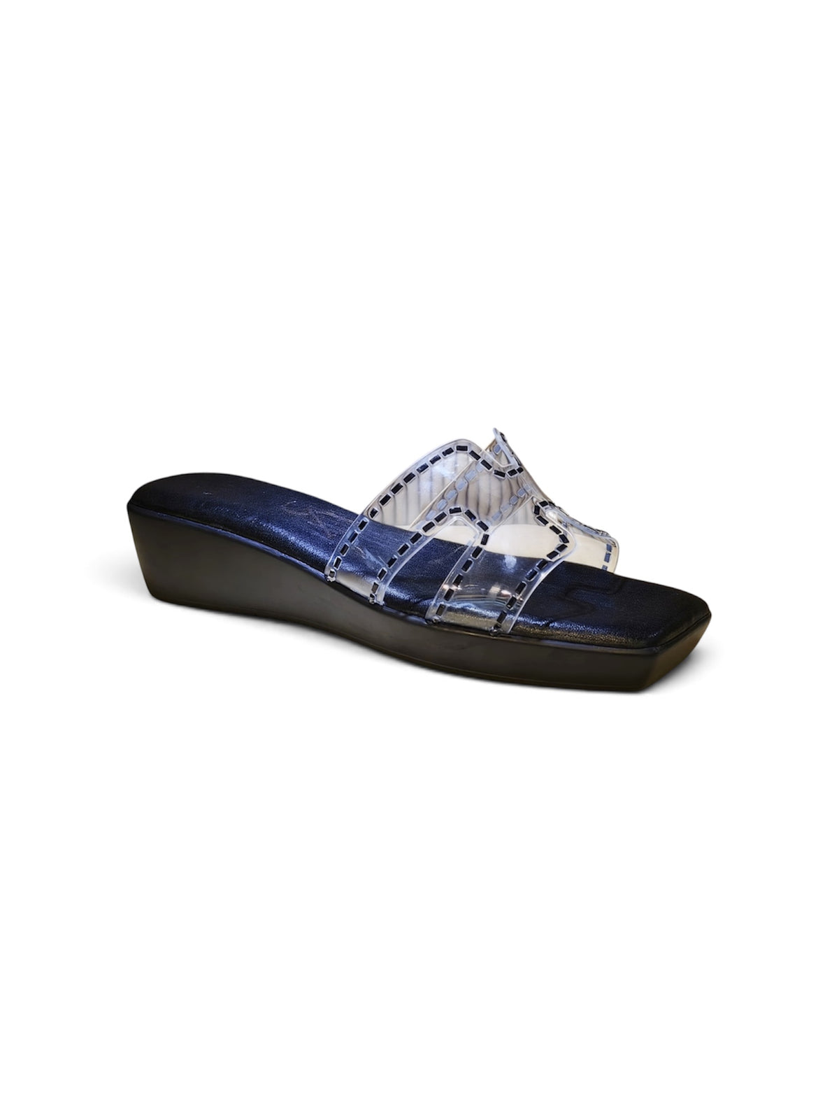 Vinyl cutout embellished wedges