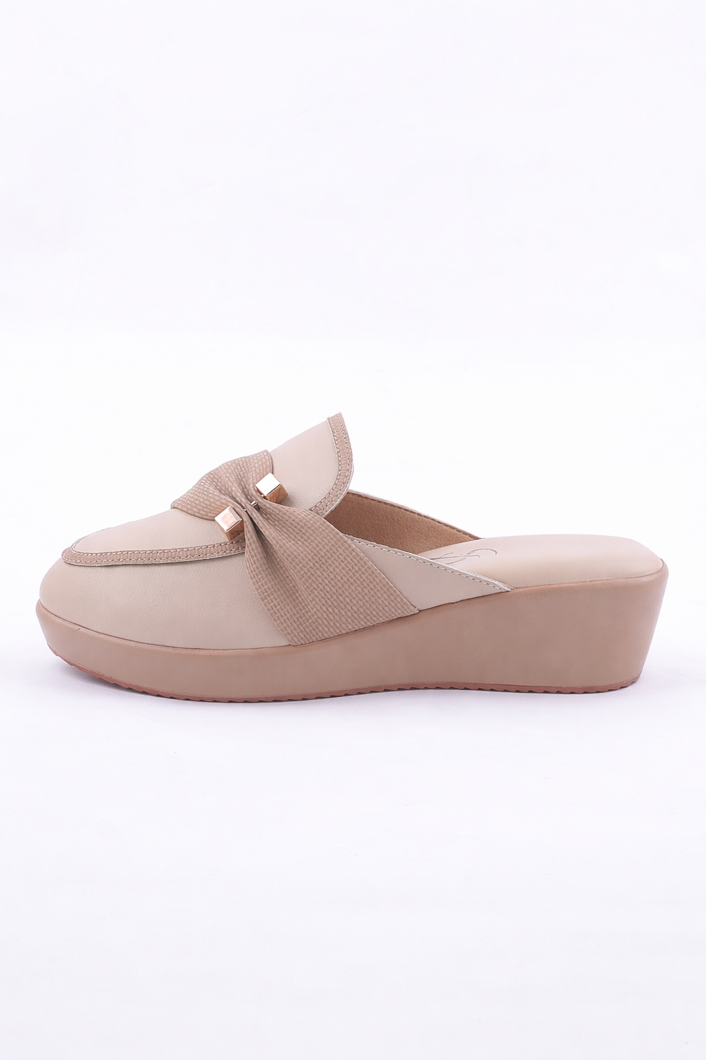 Pleated Detail strap Mules