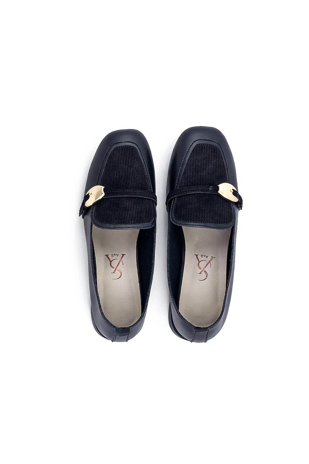 Sculpted Metal detail stap Ballerinas