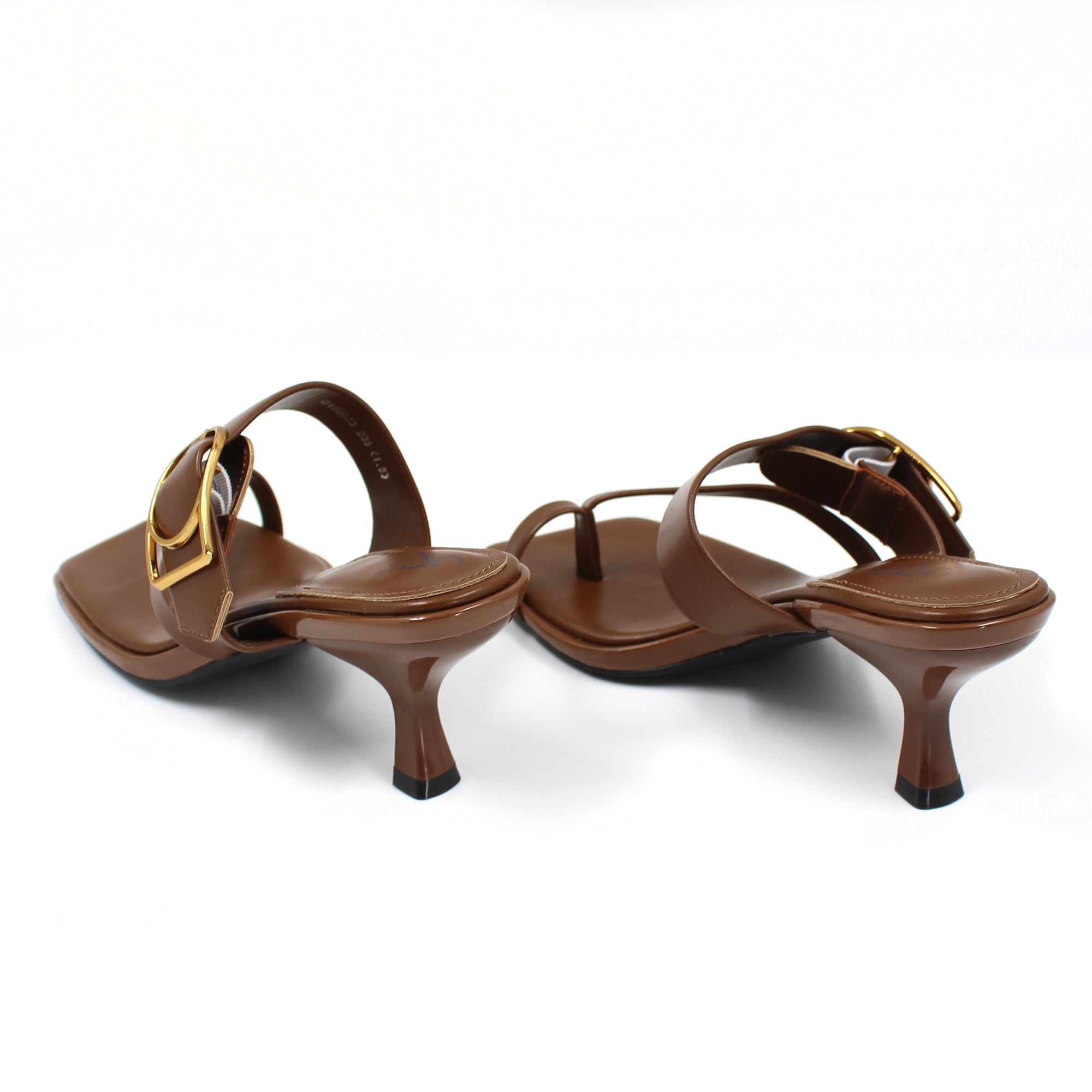Buckle Detail One Toe Heels