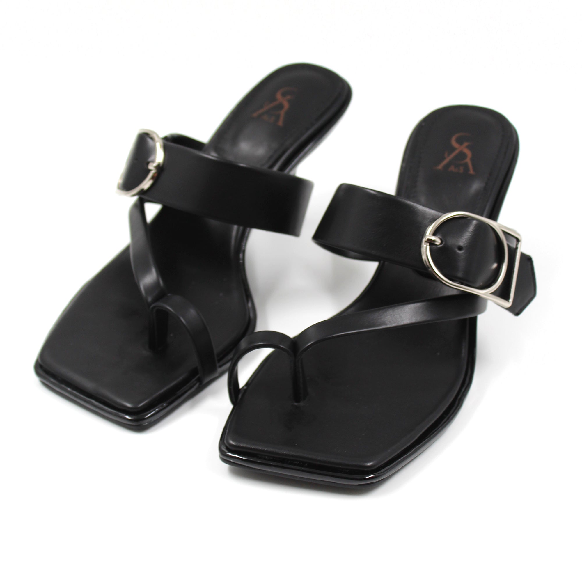 Buckle Detail One Toe Heels