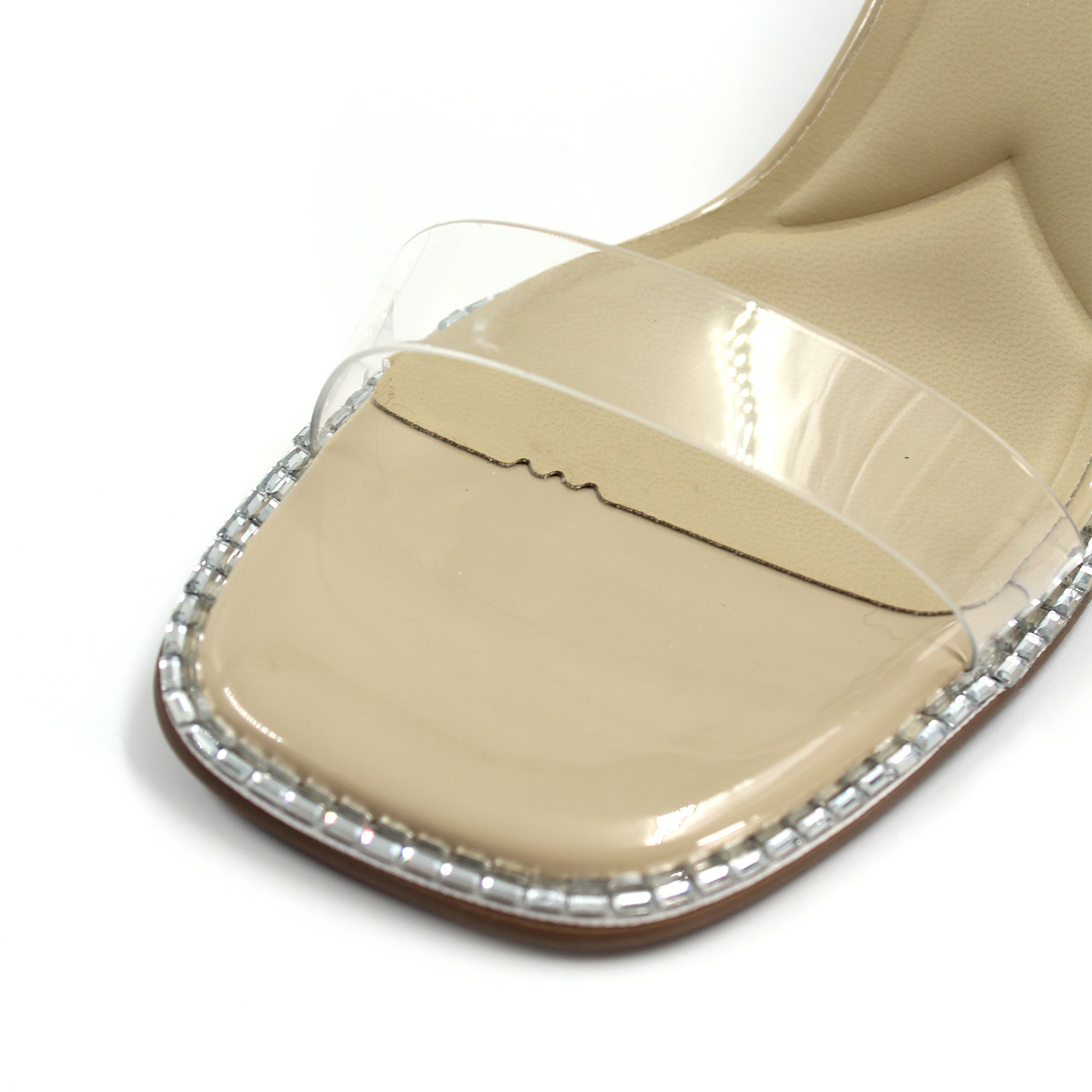 Vinyl Strap with Silver Detail Heels