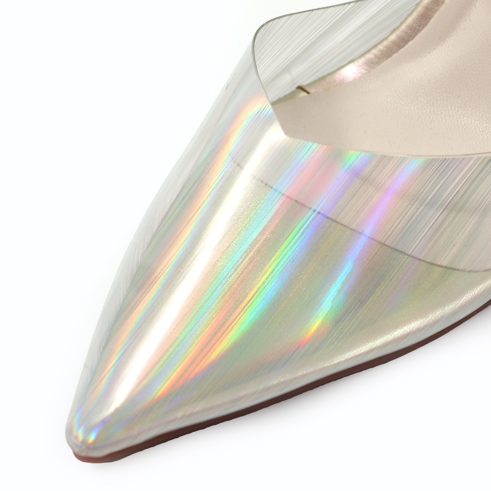 Holographic Embellished Detail Heels