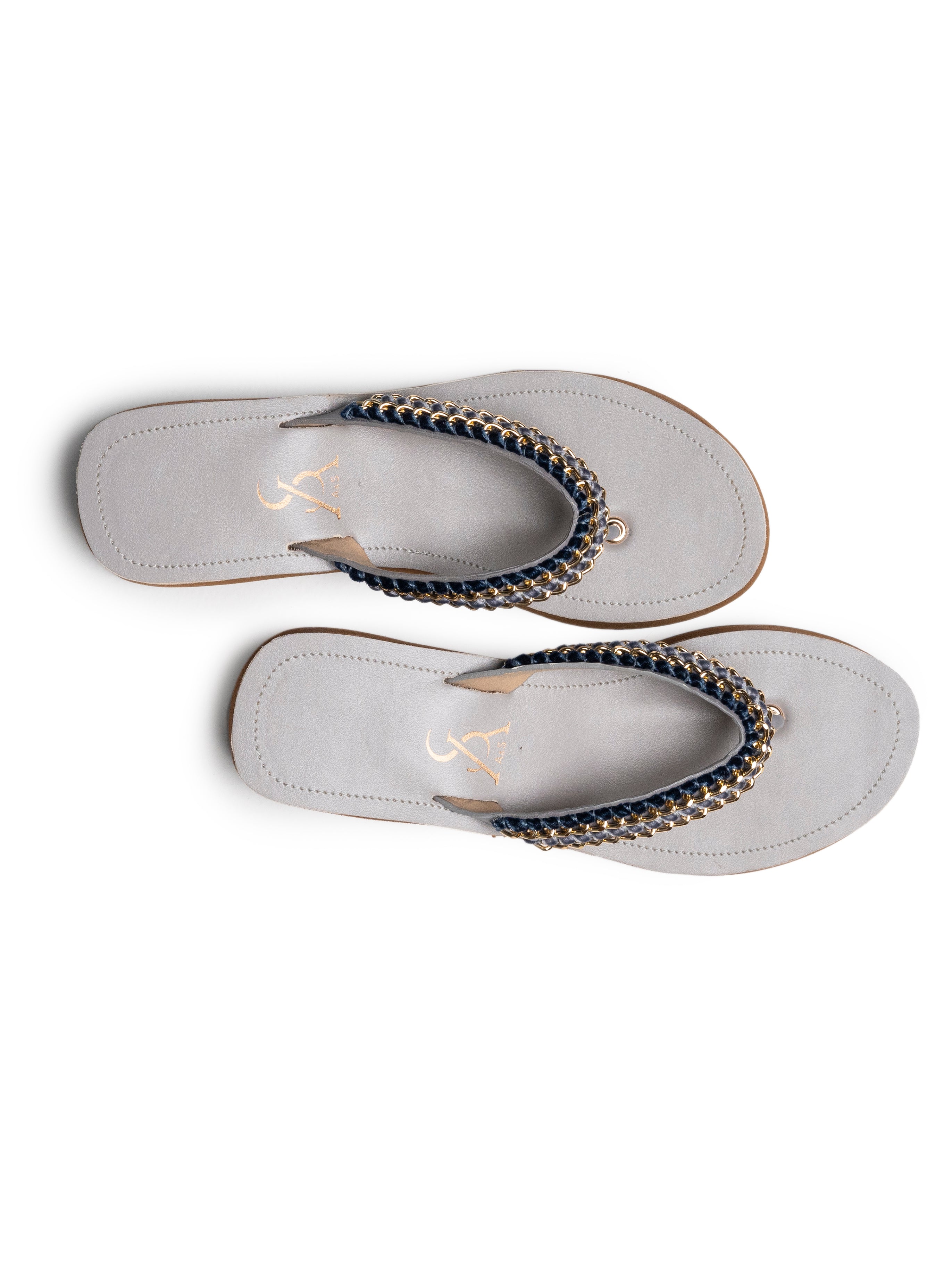 Dual Chain Detail Flip Flop Platform