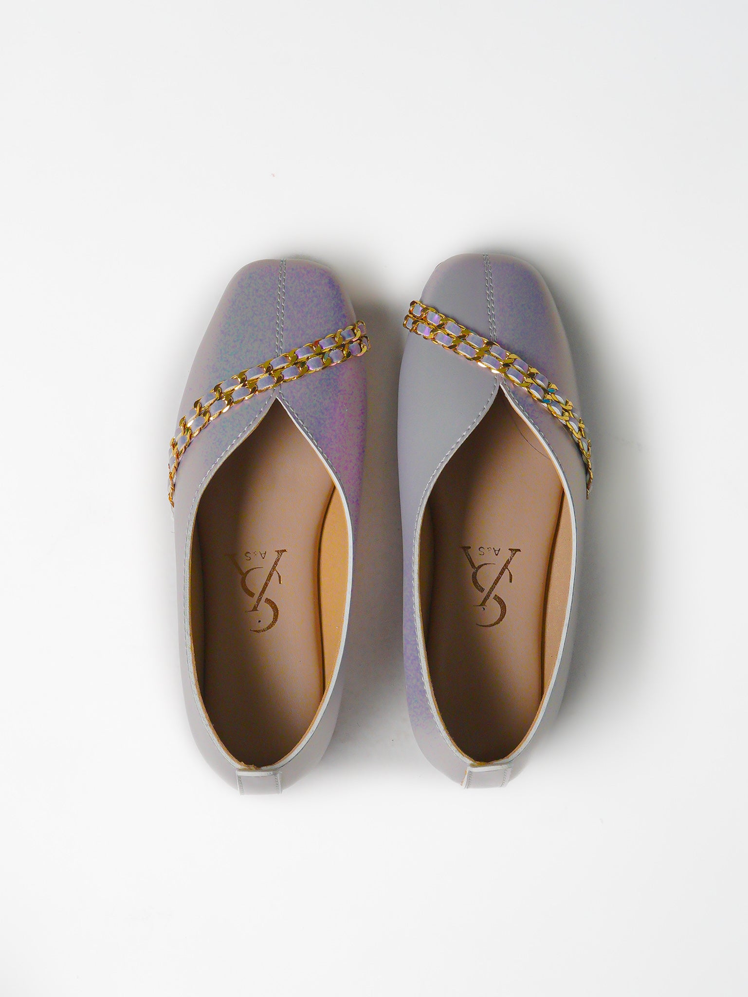 CHAIN DETAIL BALLERINAS