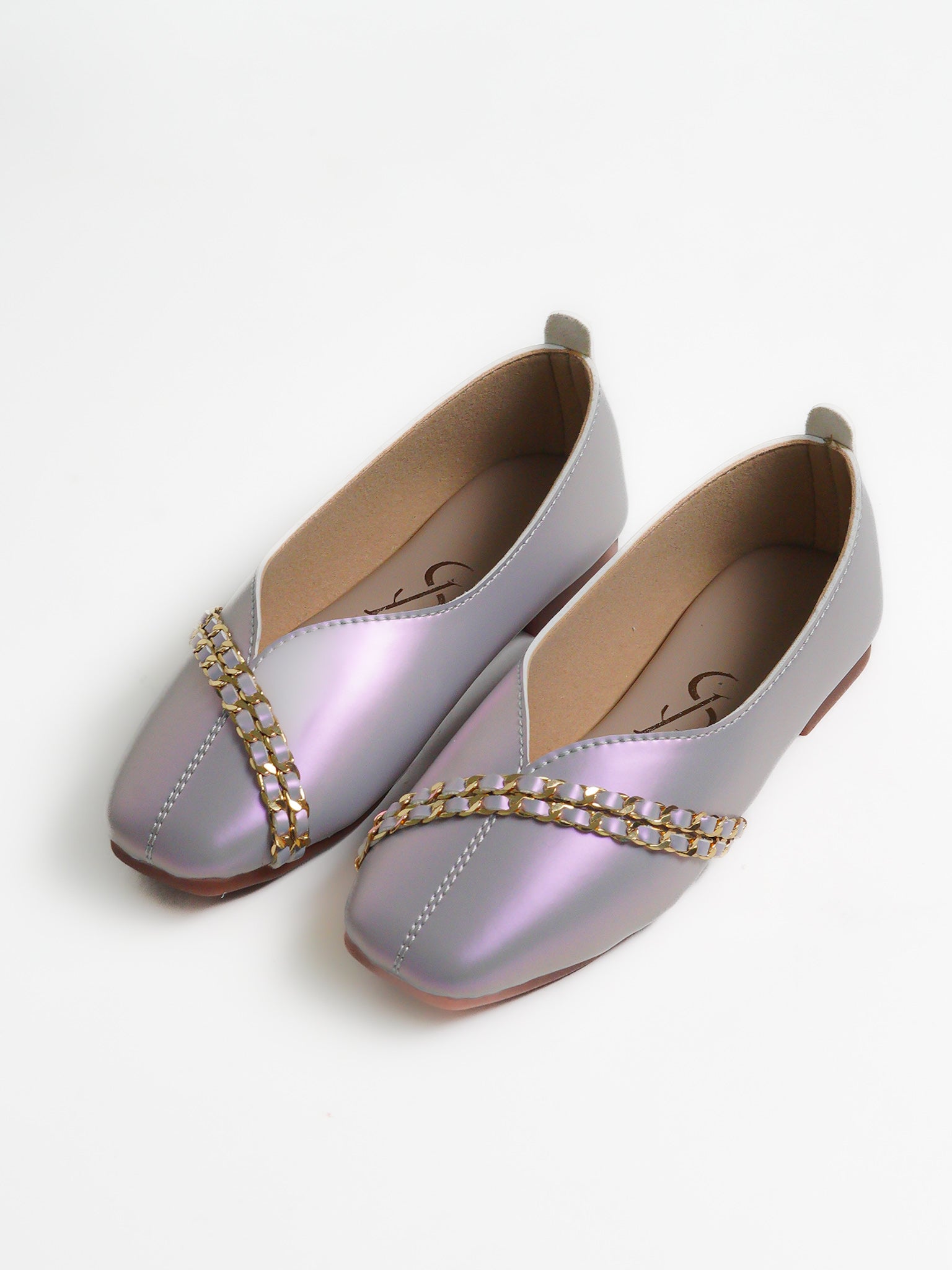 CHAIN DETAIL BALLERINAS