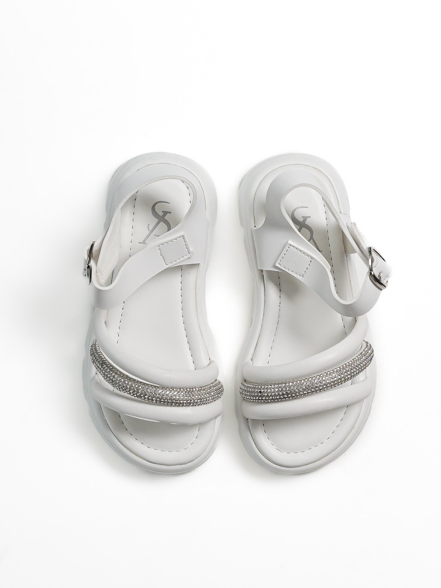 Rhinestone Strap Sandals