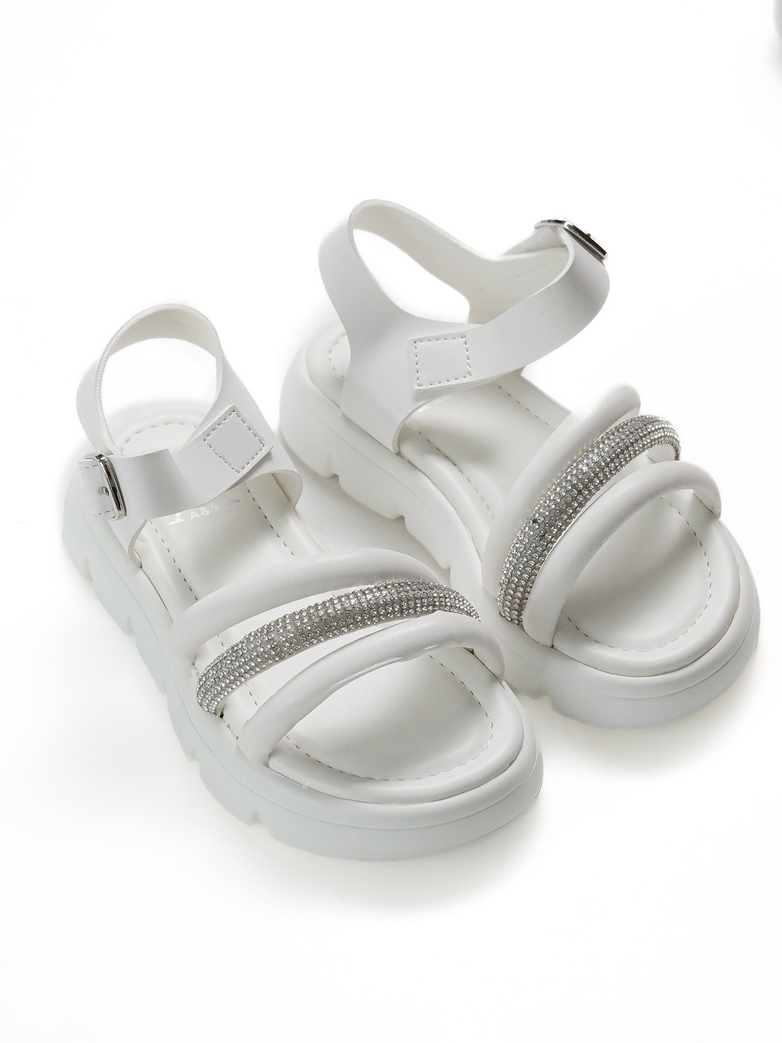 Rhinestone Strap Sandals
